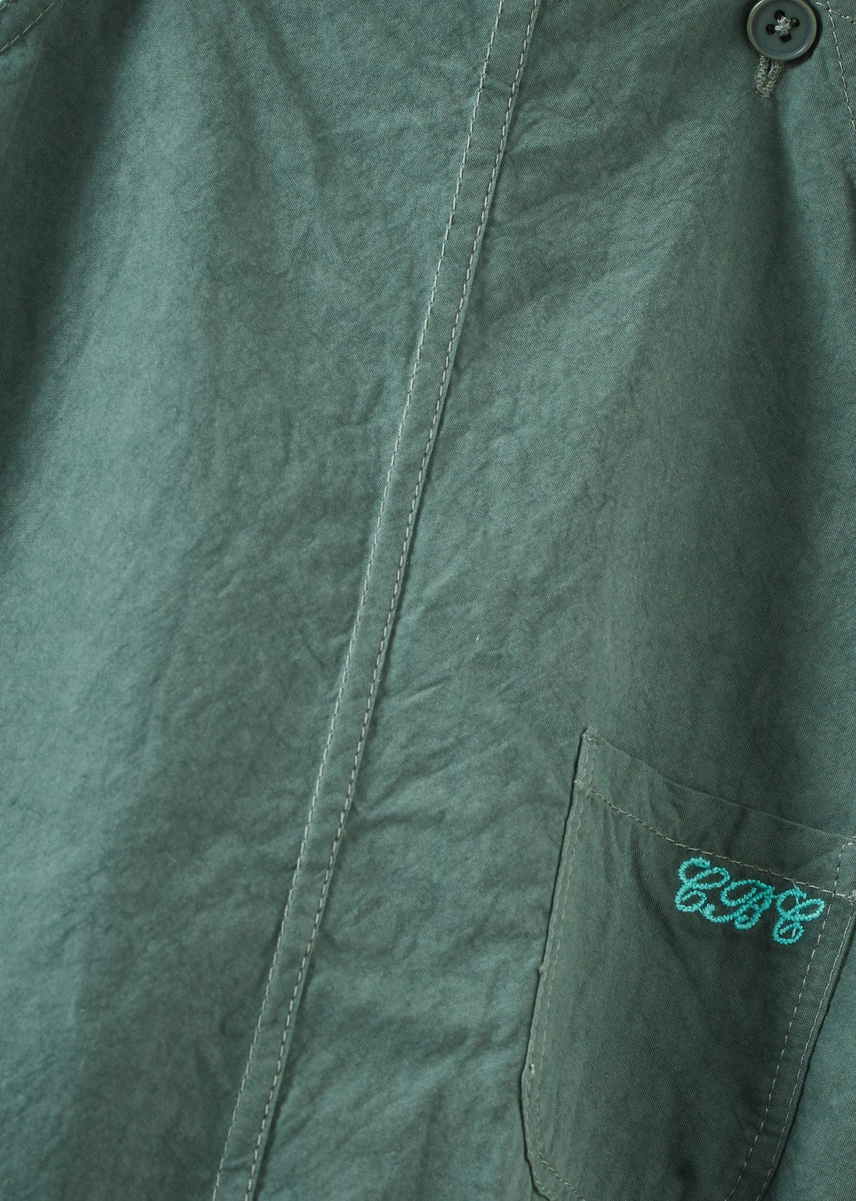 FLEURY ベビー コットンロンパース – フォレストグリーン