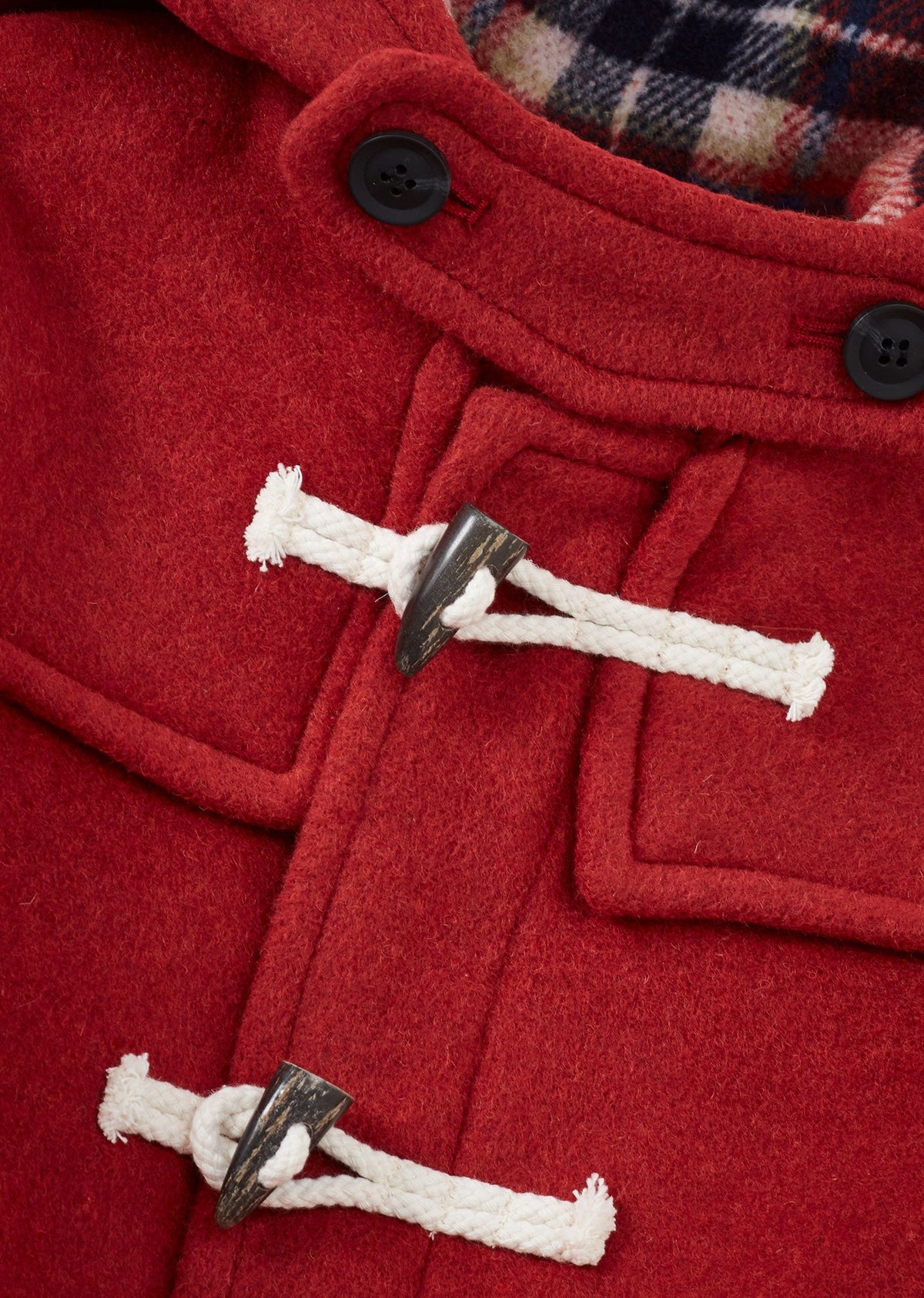 TEDDY キッズ ウールダッフルコート – バーントオレンジ