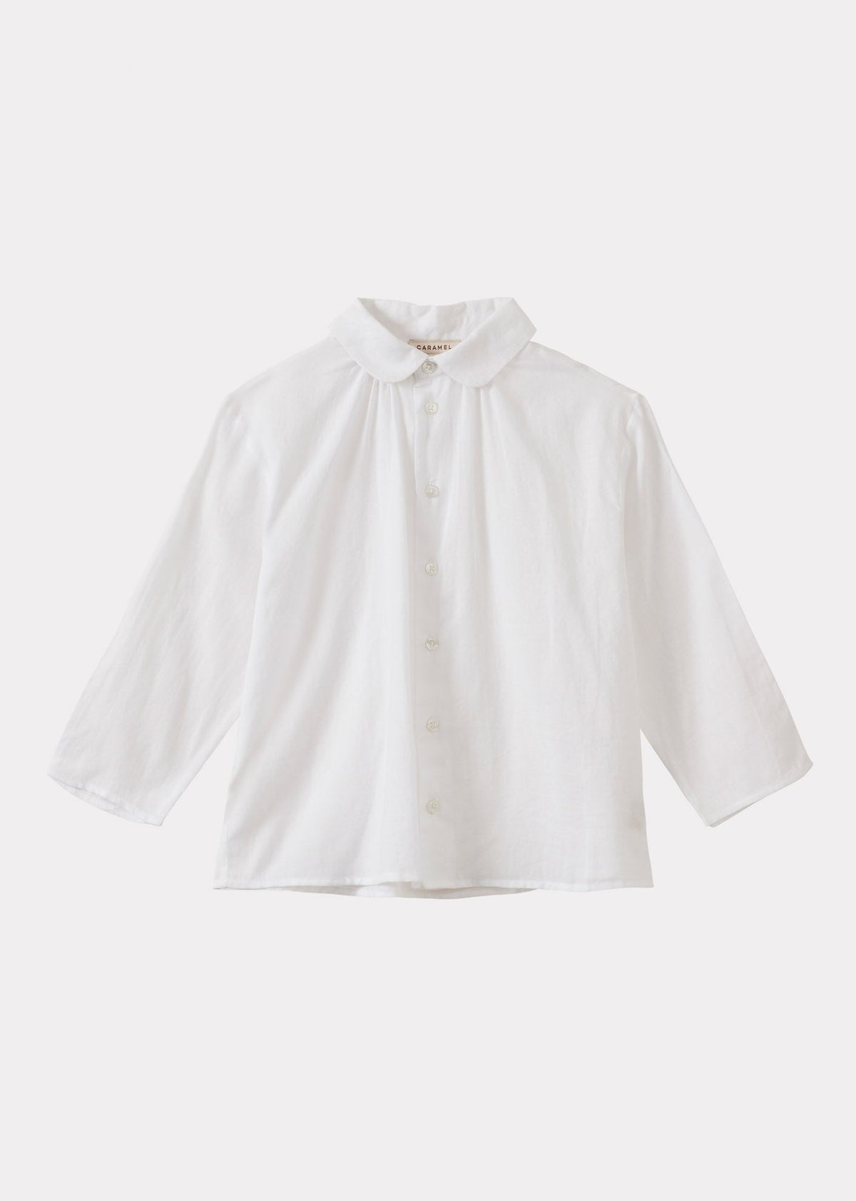 Caramel Luxury Aloe Children's Cotton Shirt - White