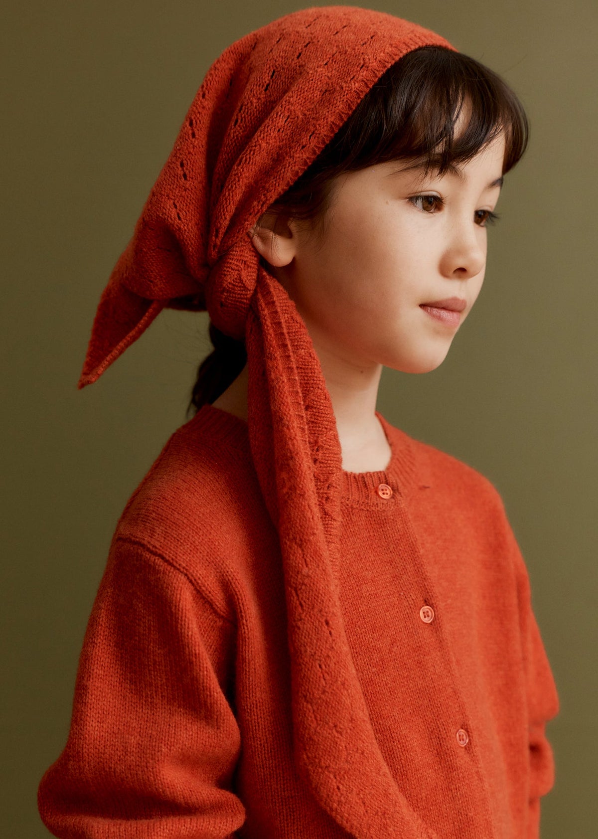 ROSA キッズ カーディガン – マリーゴールド
