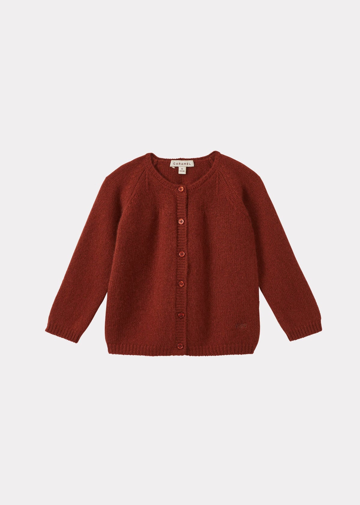 ROSA ベビー カシミヤカーディガン – シナモン