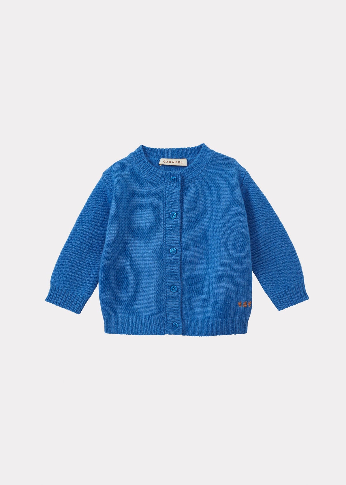 TOPO ベビー カシミヤ カーディガン - スカイブルー