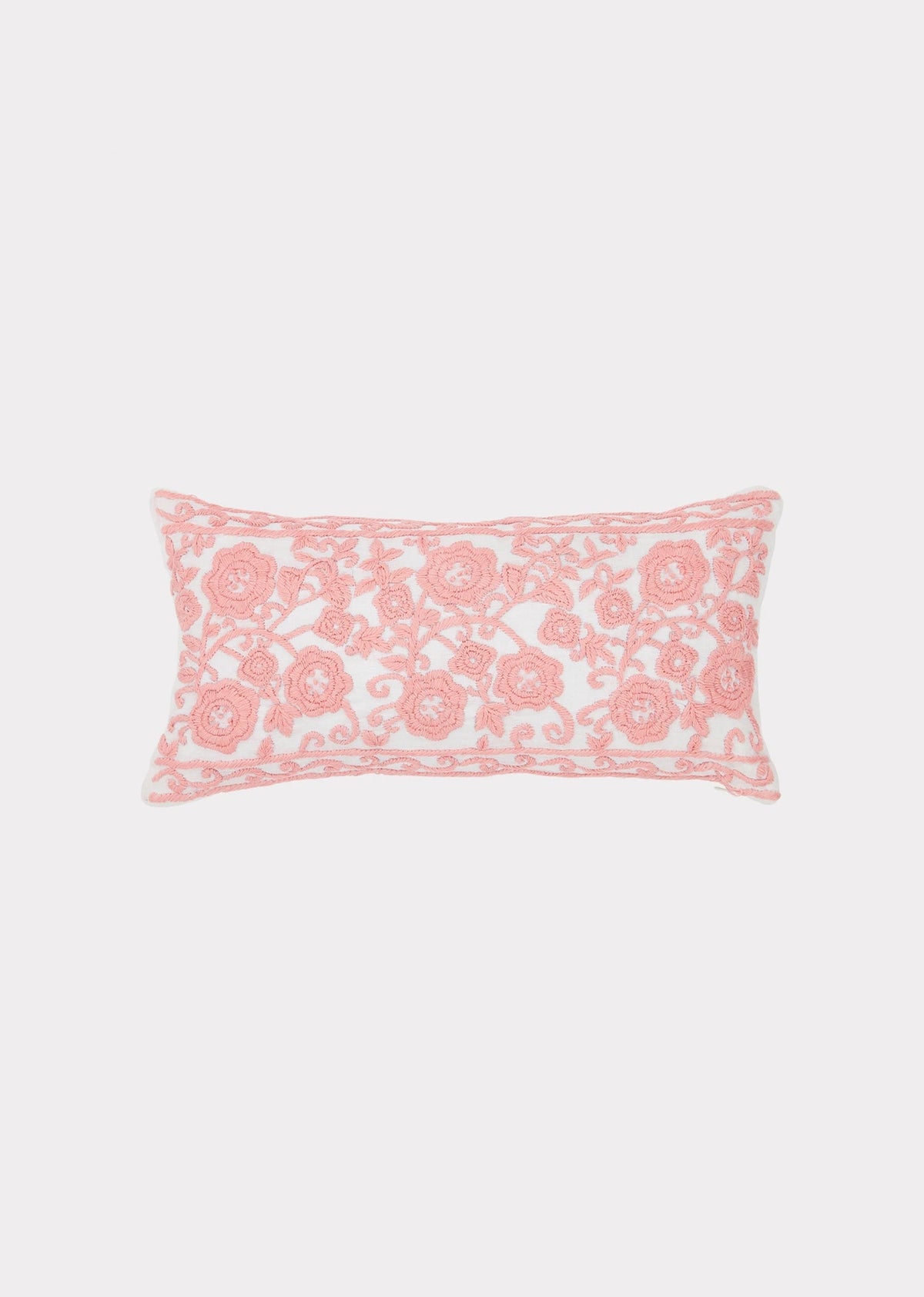 刺繍入り クッション, NATURAL CORAL