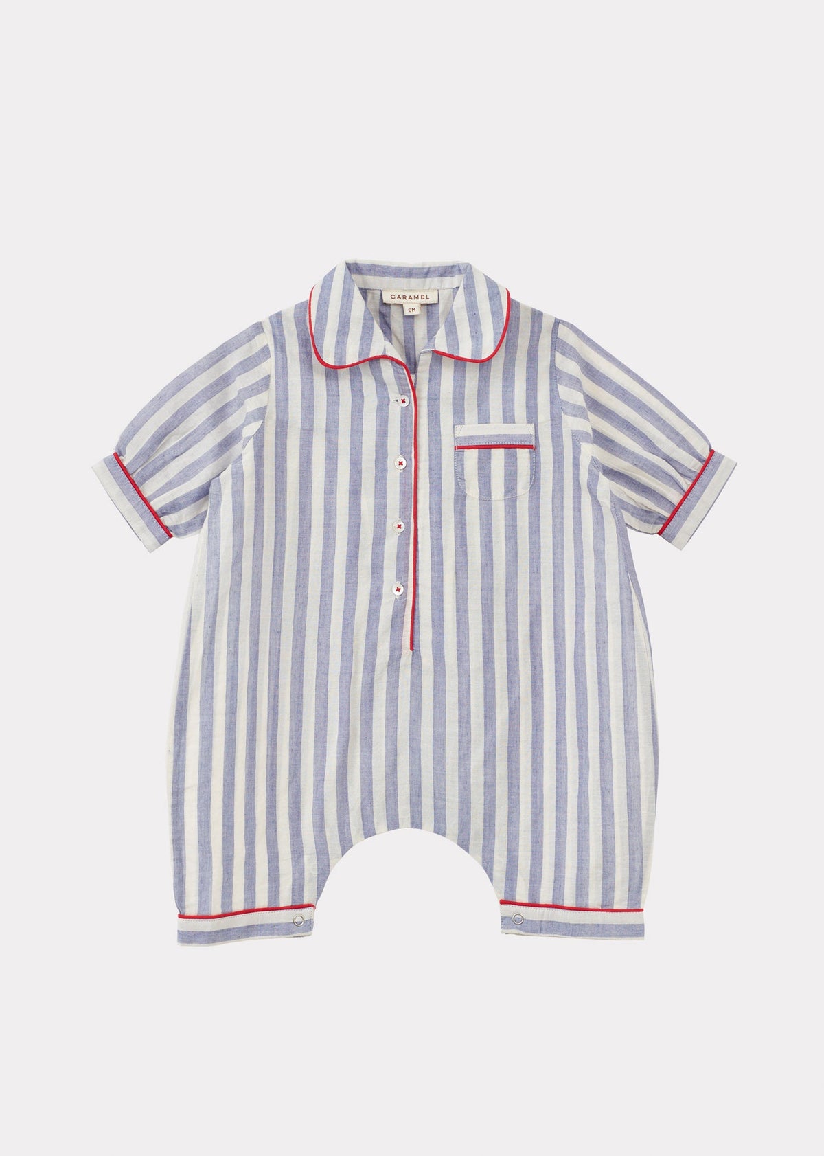 BABY PYJAMA INDIGO BLUE STRIPE