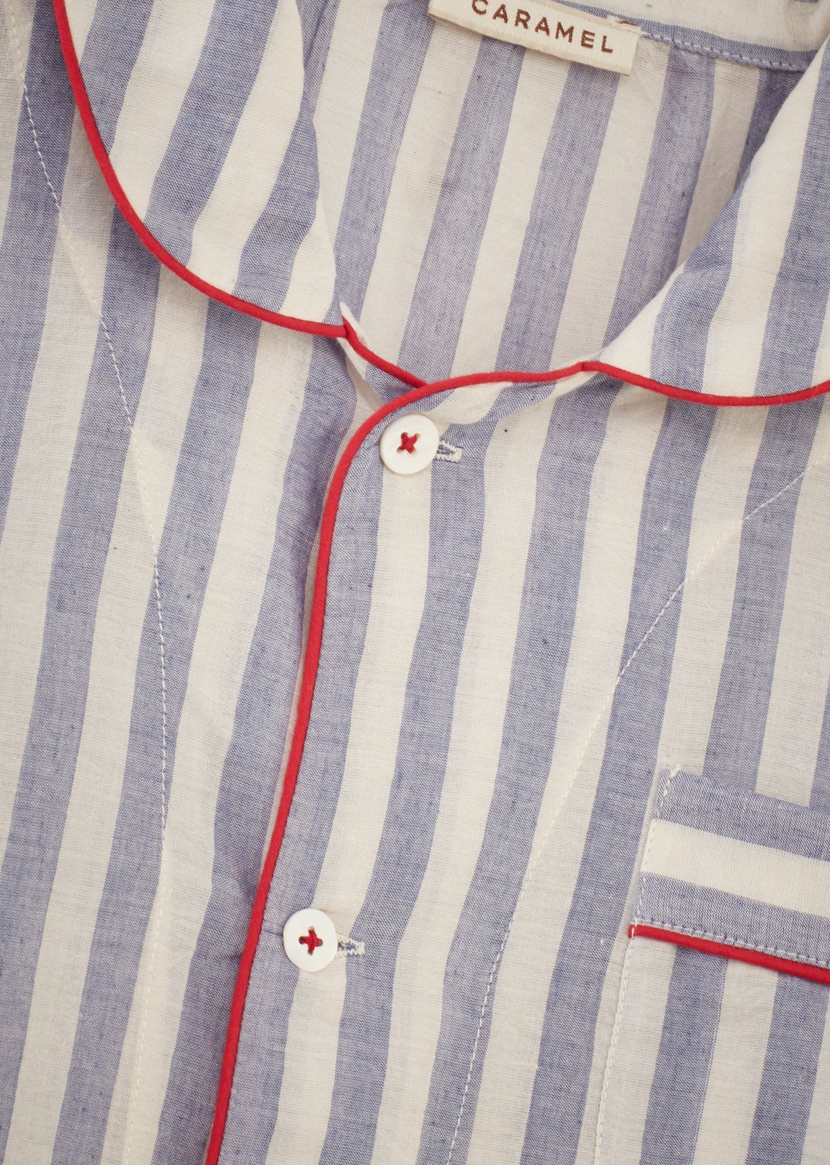 CHILDREN PYJAMA INDIGO BLUE STRIPE