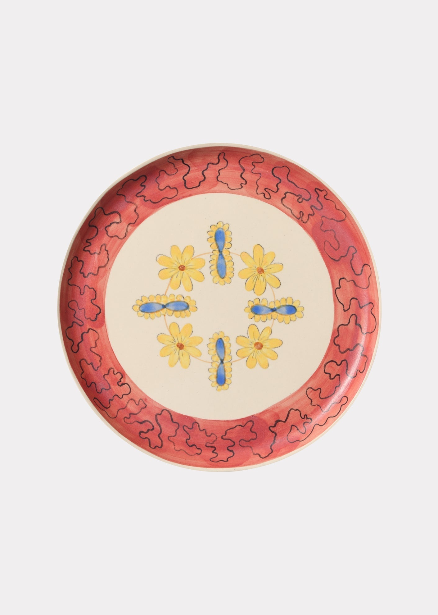 NOA WEINTRAUB PLATE 24CM - FLORAL 1