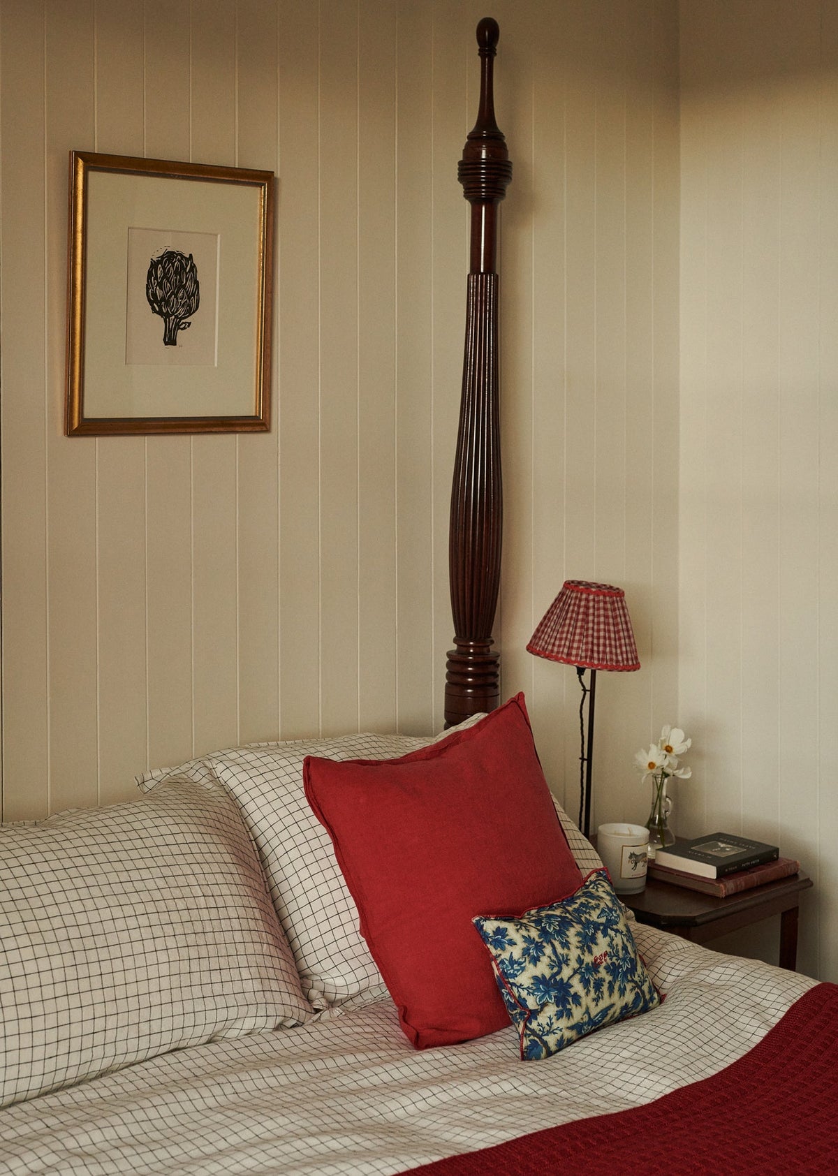 SQUARE CUSHION RED CURRANT