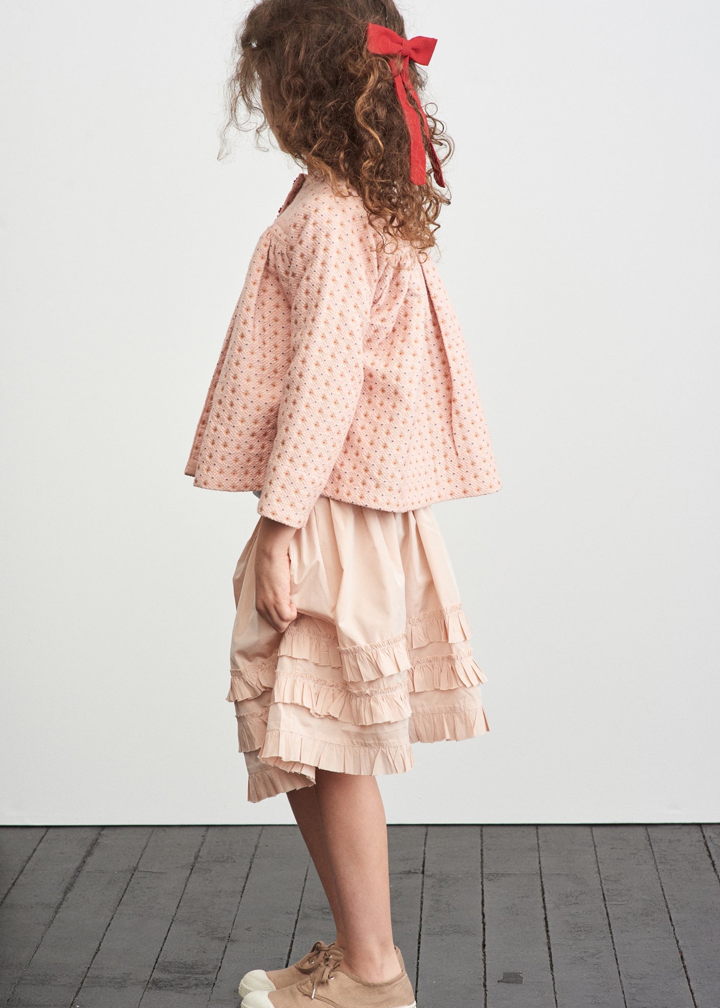 BRIZA PARTY SKIRT - PALE PINK