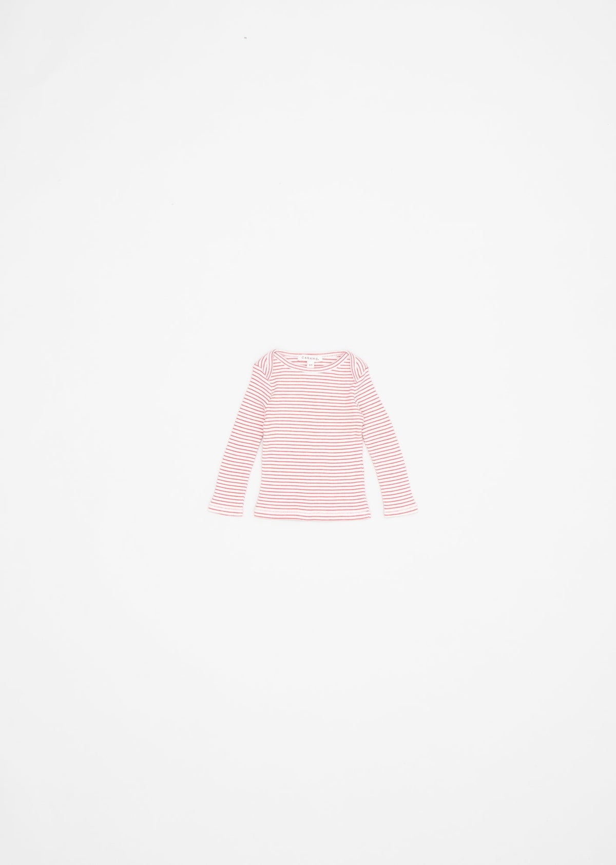 KISHON BABY T-SHIRT - REDCURRANT/CREAM 1