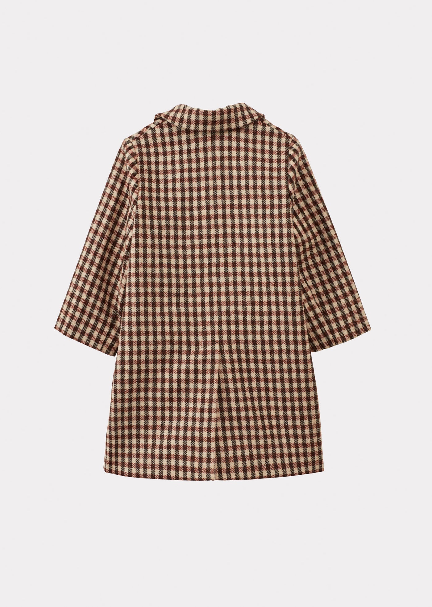 DANBY COAT - BROWN/CREAM CHECK