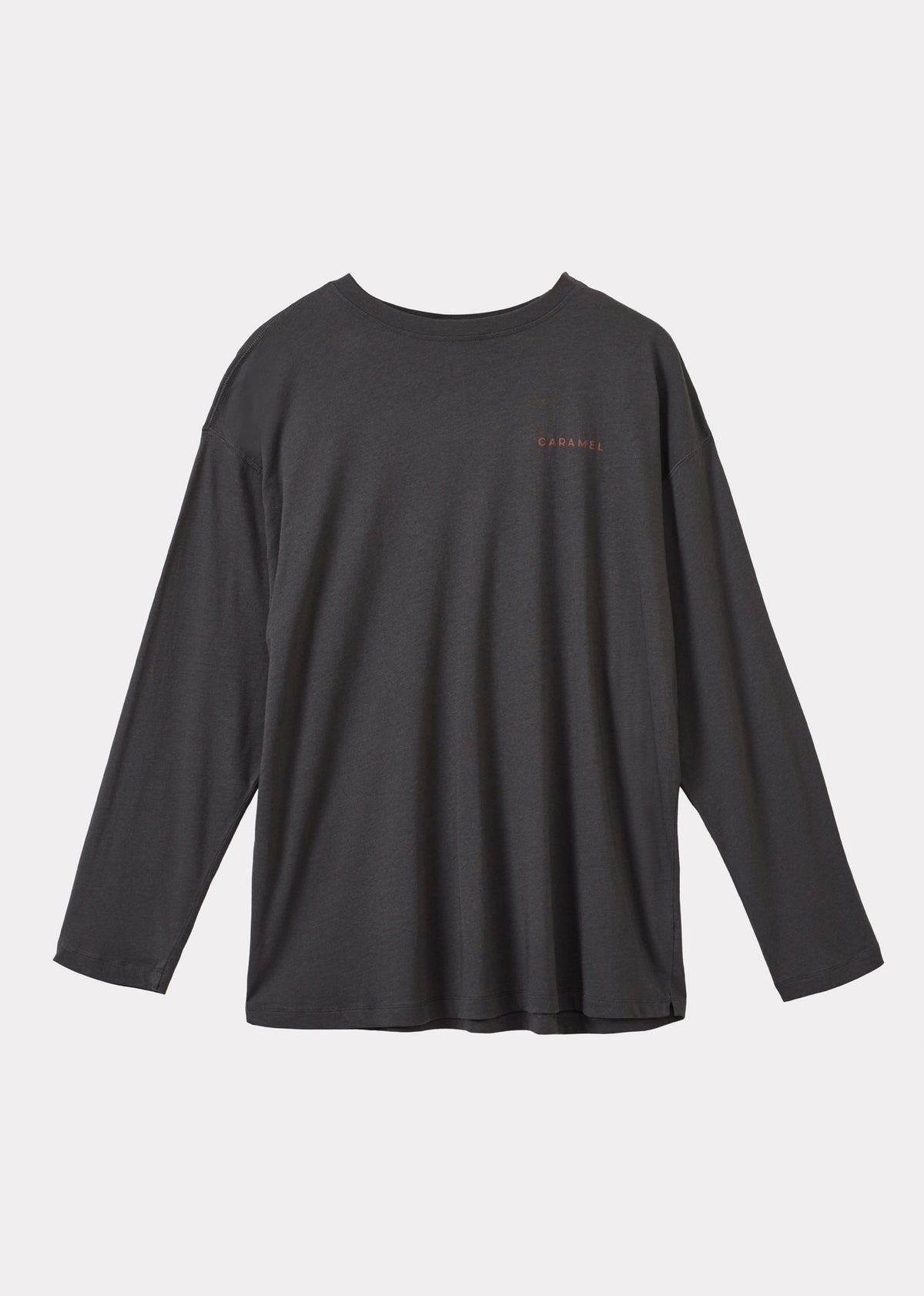 OVERSIZE LONG SLEEVE T-SHIRT - CHARCOAL