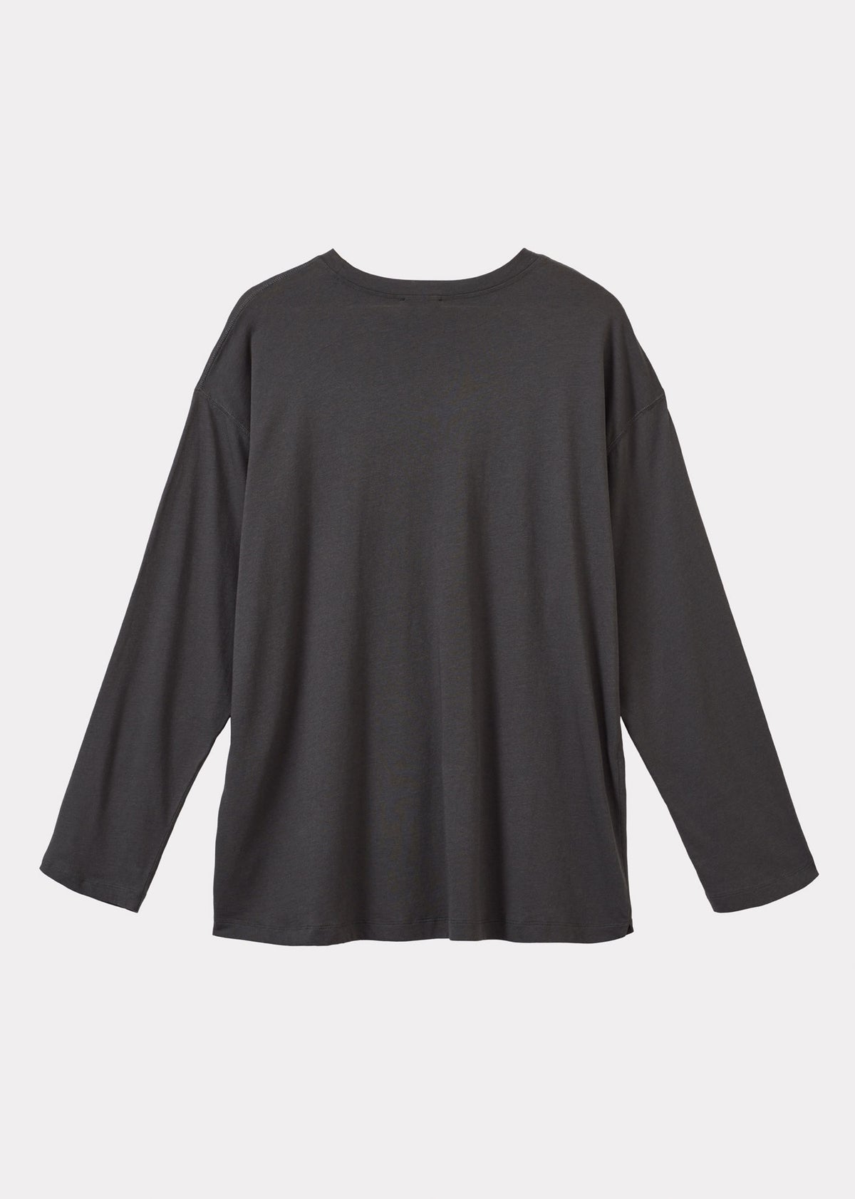 OVERSIZE LONG SLEEVE T-SHIRT - CHARCOAL