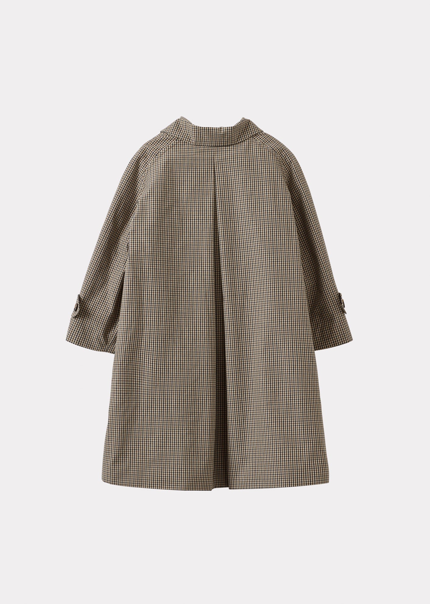 FELIX CHILDREN'S NEW WOOL COAT - BLUE NAVY MICRO-CHECK