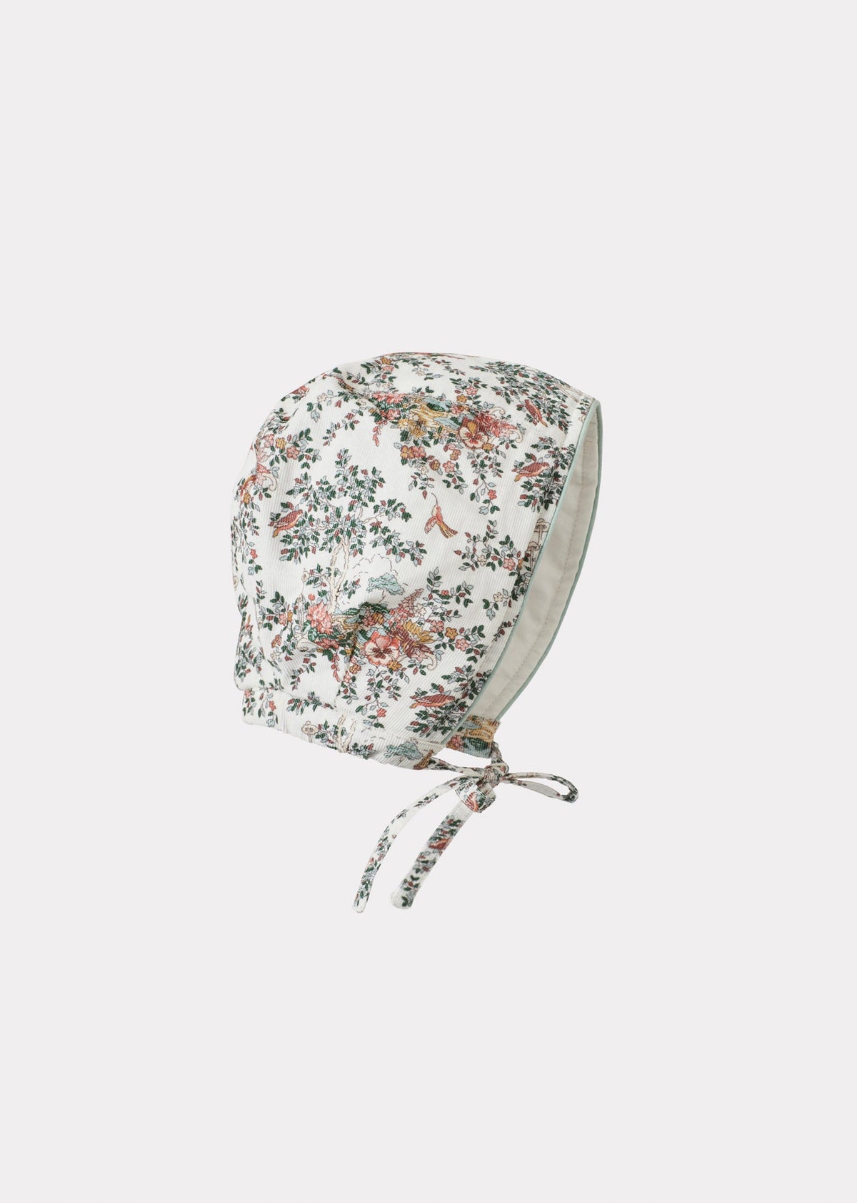 Caramel Luxury Dana Baby Cotton Bonnet - Multicoloured Floral Print