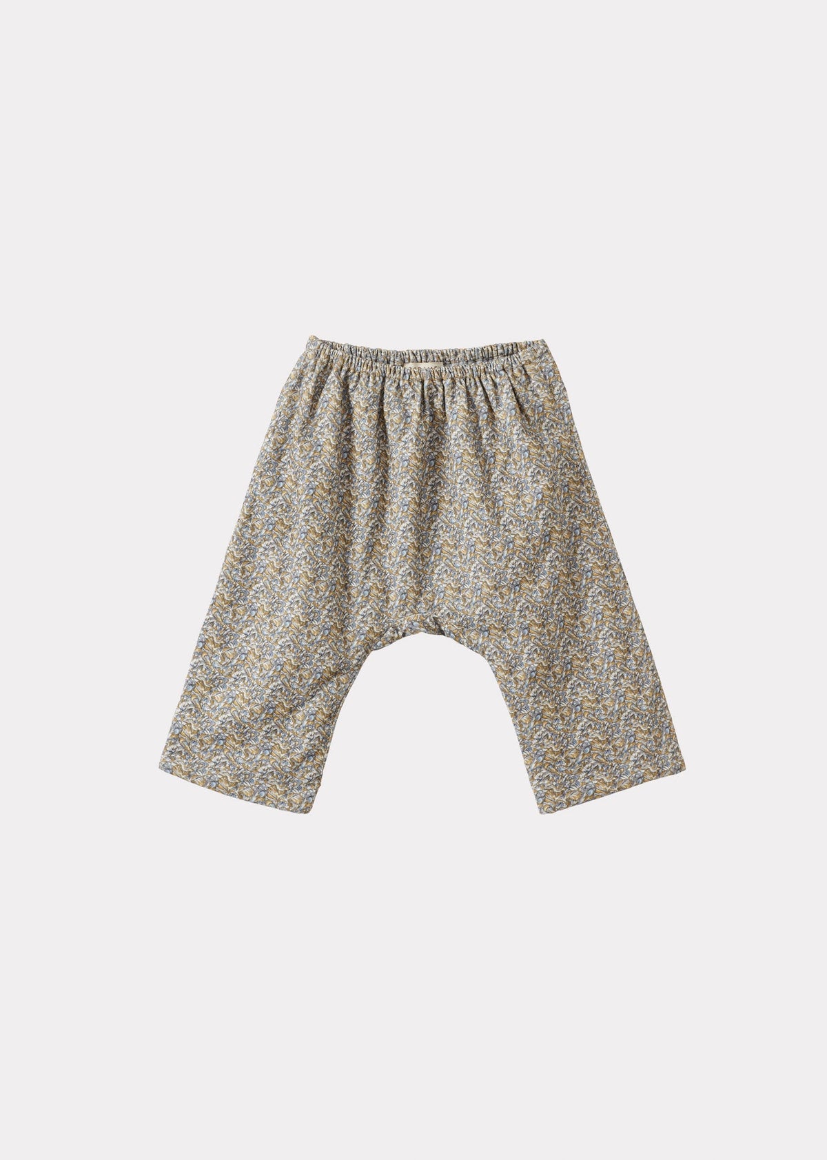 Caramel Luxury Ficus Baby Cotton Trousers - Multicoloured Floral Print