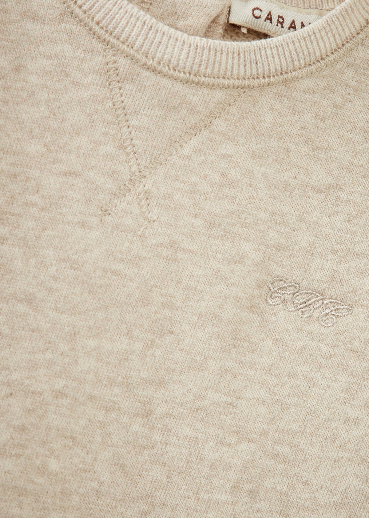 SILAS ベビー コットン長袖Tシャツ – ストーン