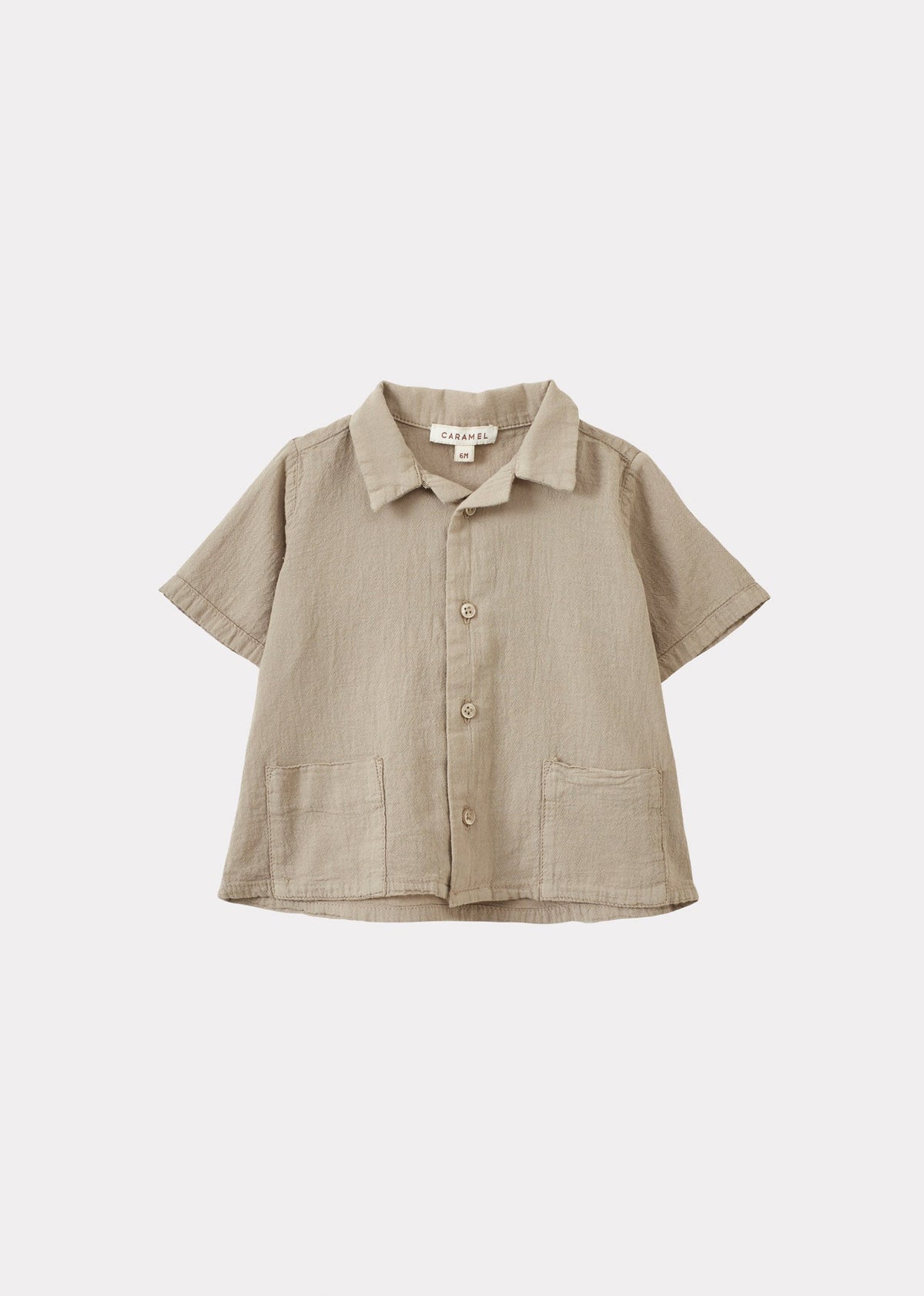 BAMBOO ベビー シャツ＆パンツセット – トープ