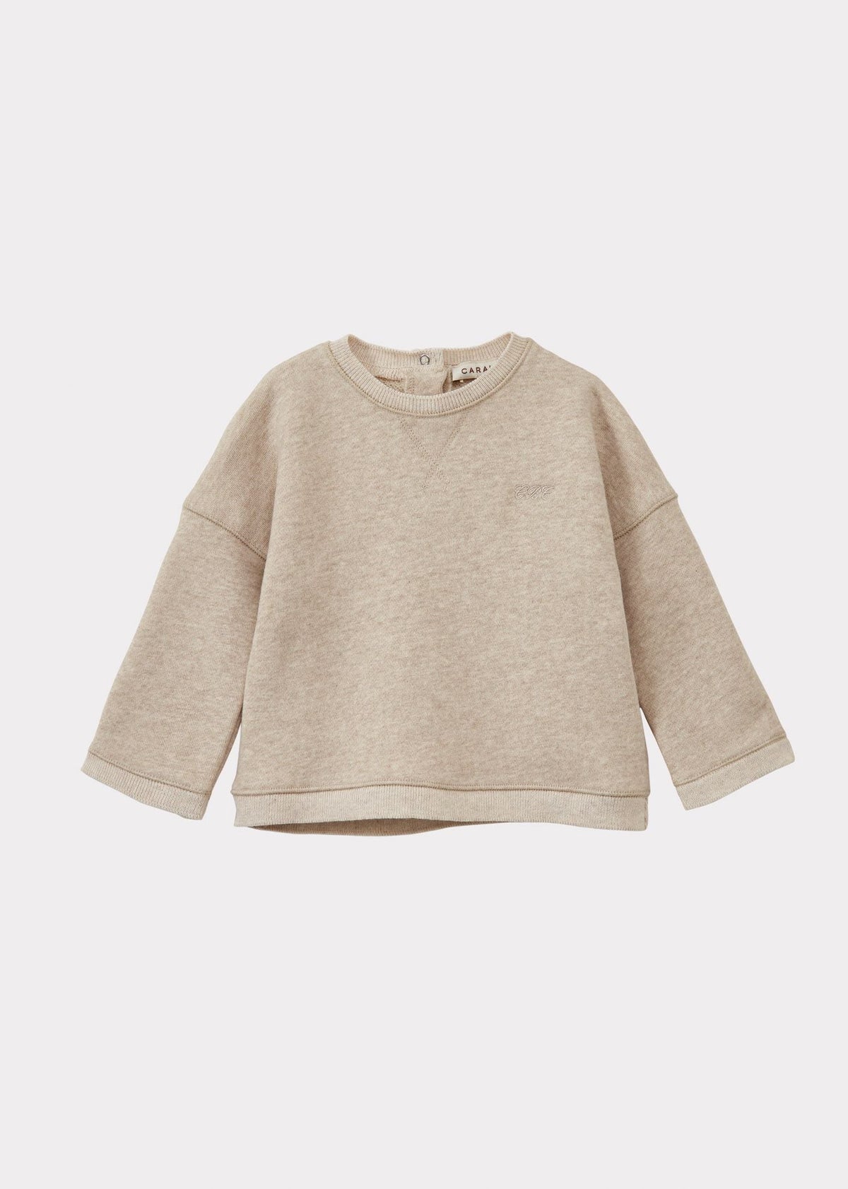 SILAS ベビー コットン長袖Tシャツ – ストーン