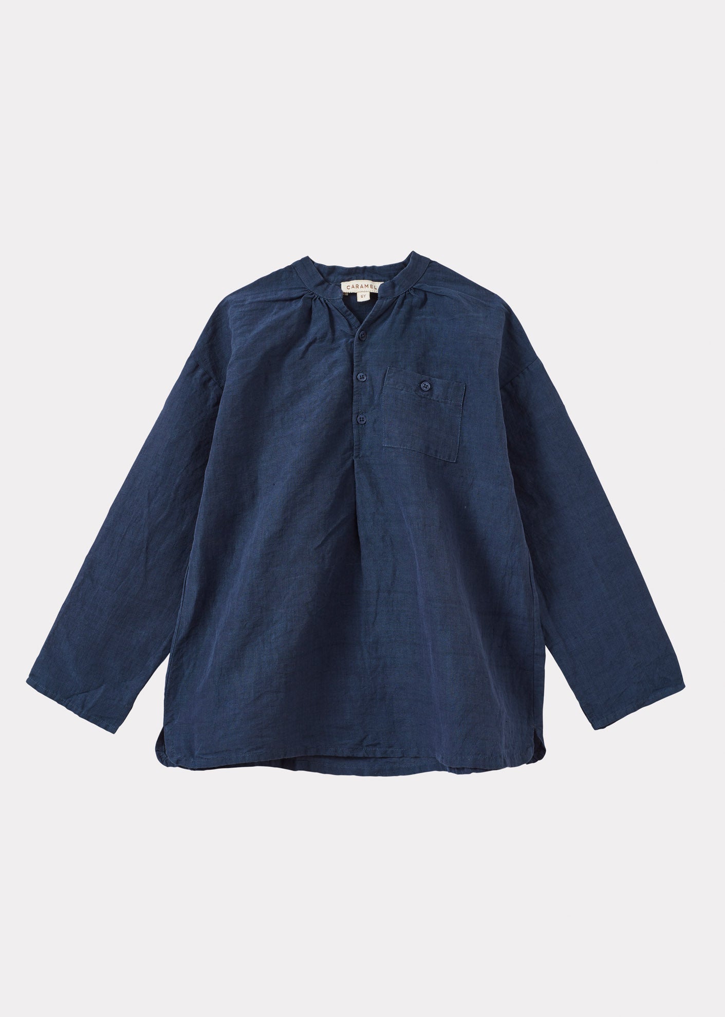 ADONIS CHILDRENS COTTON SHIRT - INDIGO