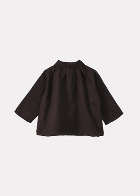 ALOE BABY COTTON SHIRT - CHOCOLATE