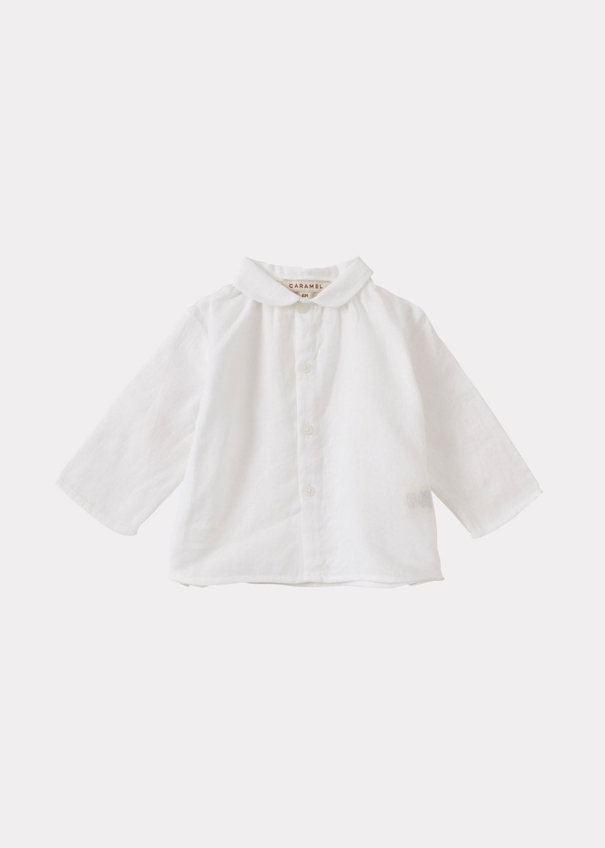 Caramel Luxury Aloe Baby Cotton Shirt - White