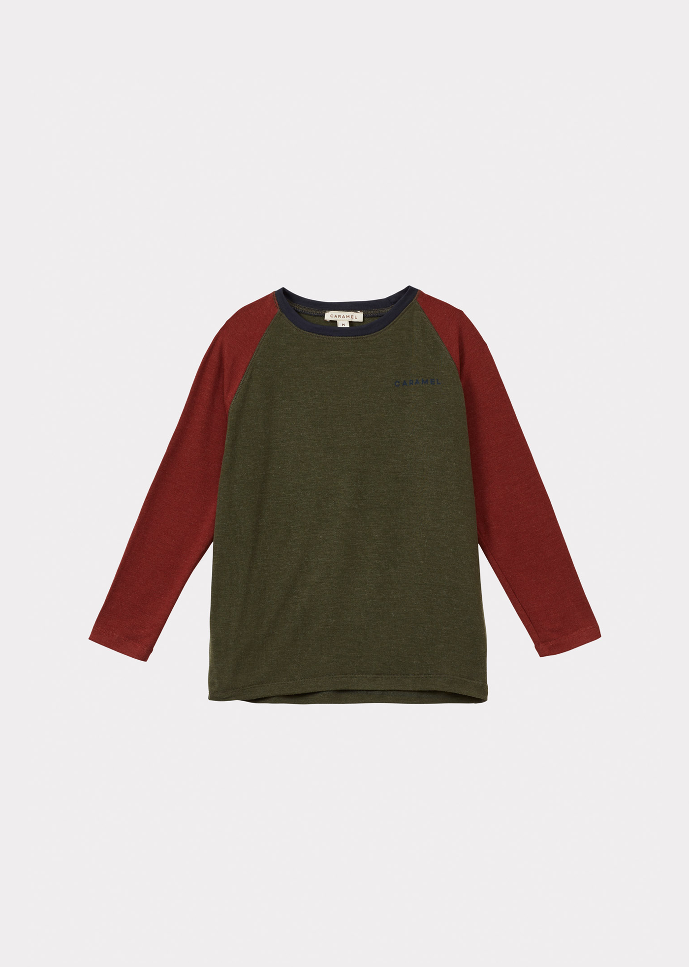 AXEL CHILDREN'S T-SHIRT - KHAKI / RED / NAVY