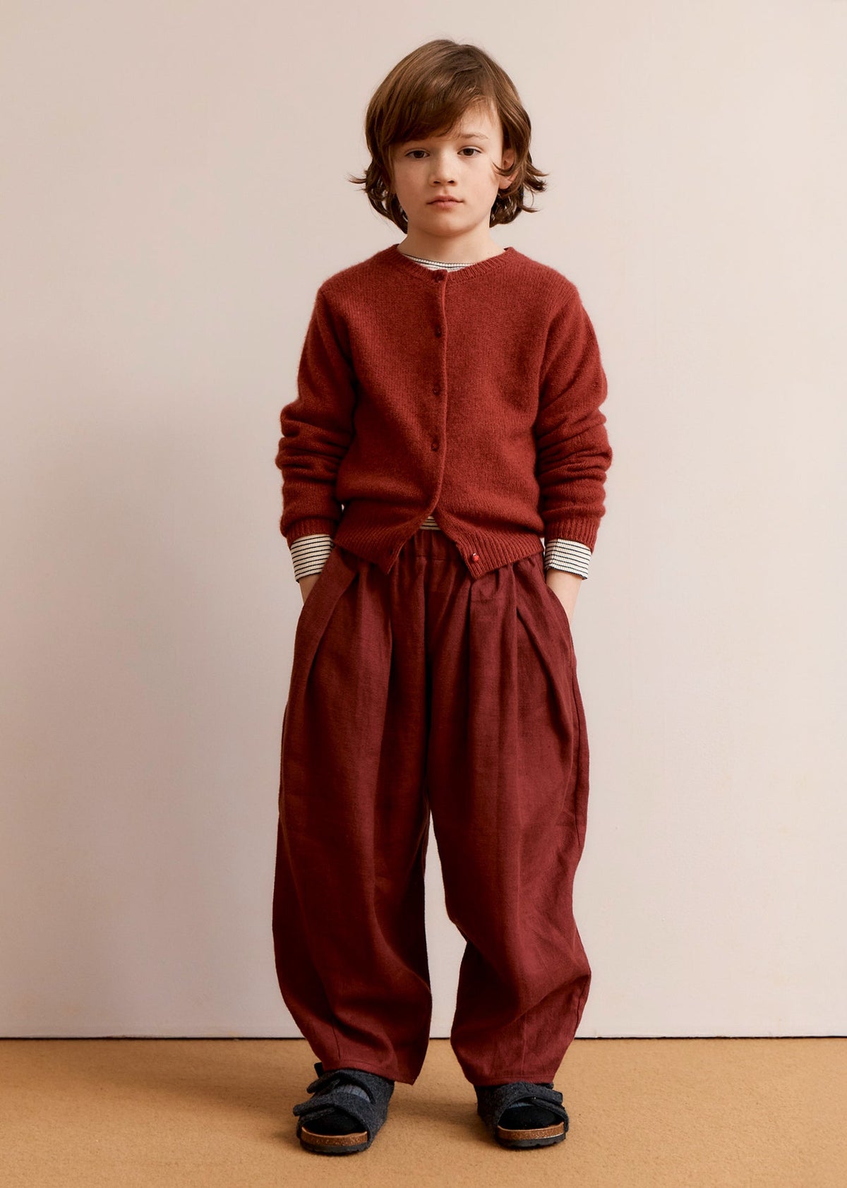 BOBBY キッズリネンパンツ – ベリー