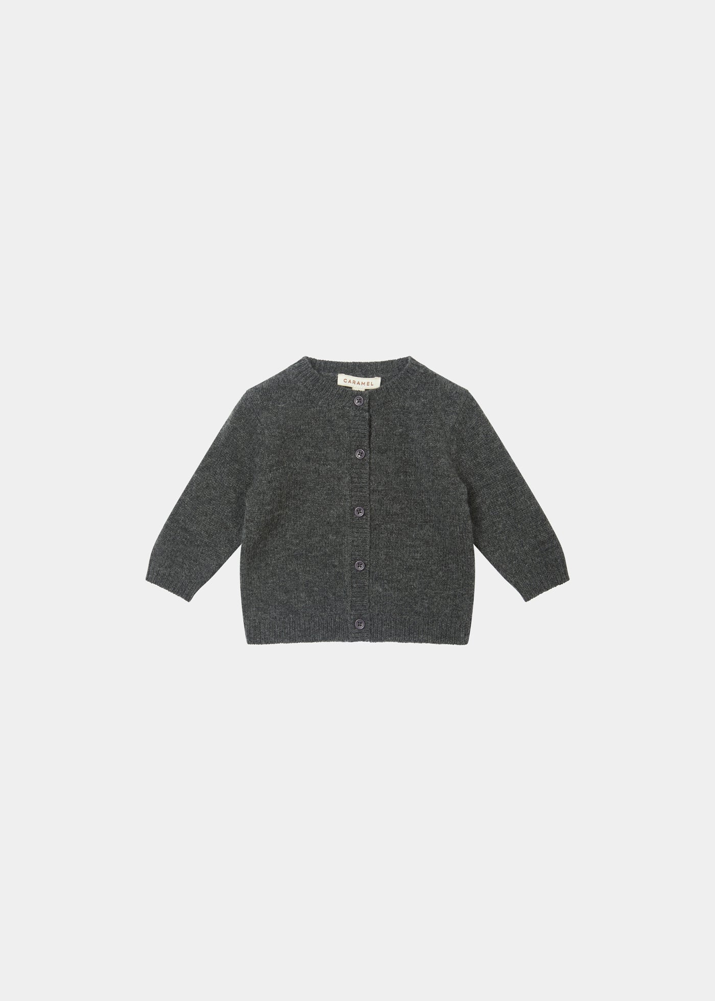 GADWELL BABY CARDIGAN - GRAPHITE