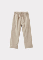 Caramel Luxury Chestnut Children's Cotton Mix Trousers - Grey