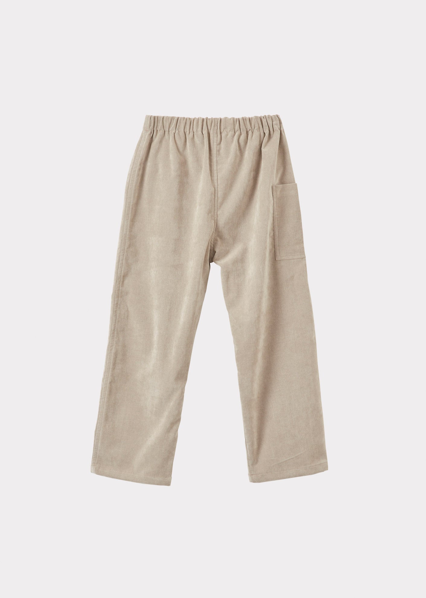 CHESTNUT CHILDREN'S COTTON MIX TROUSERS - STONE GREY