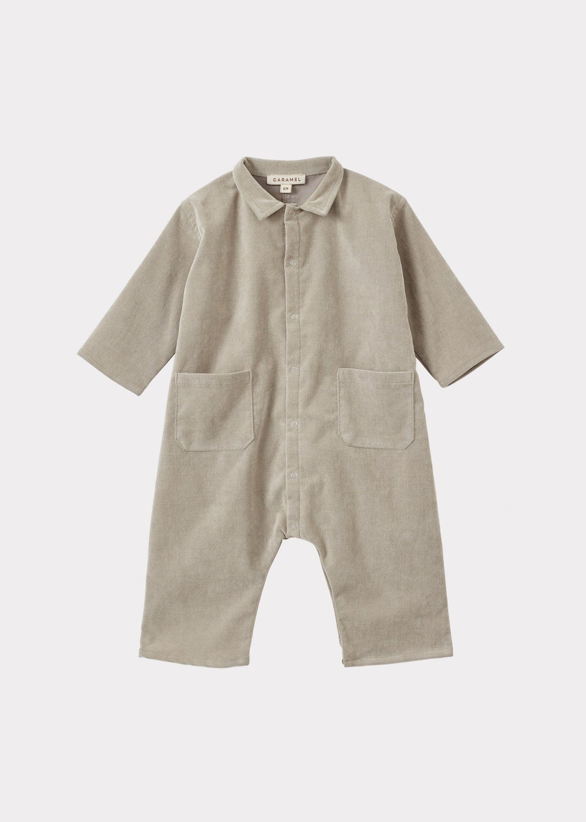 Caramel Luxury Cosmos Baby Cotton Mix Romper - Grey