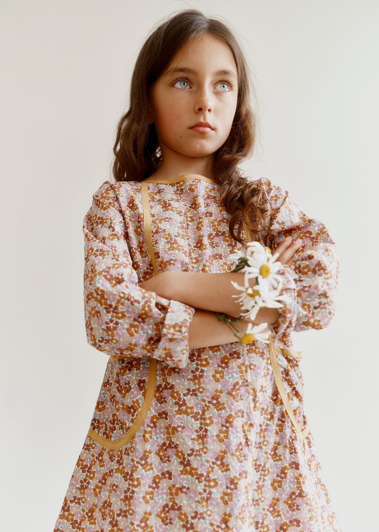 EDEN GIRLS COTTON TANA LAWN DRESS - LIBERTY SADIE ROSE PRINT