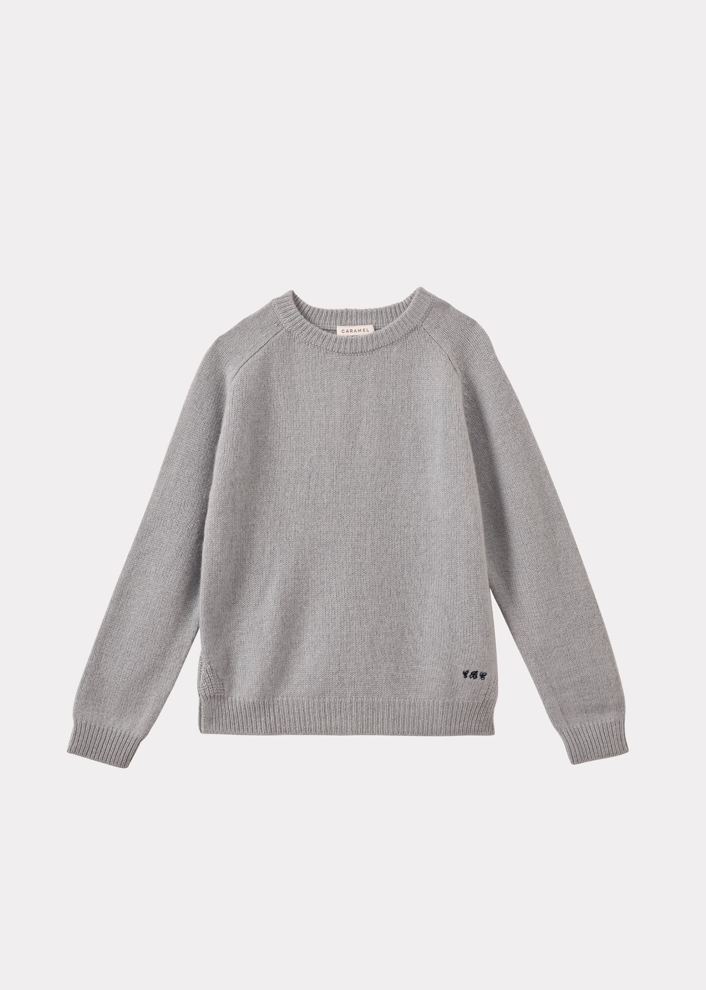 FENNEL CHILDRENS CASHMERE JUMPER - PALE GREY