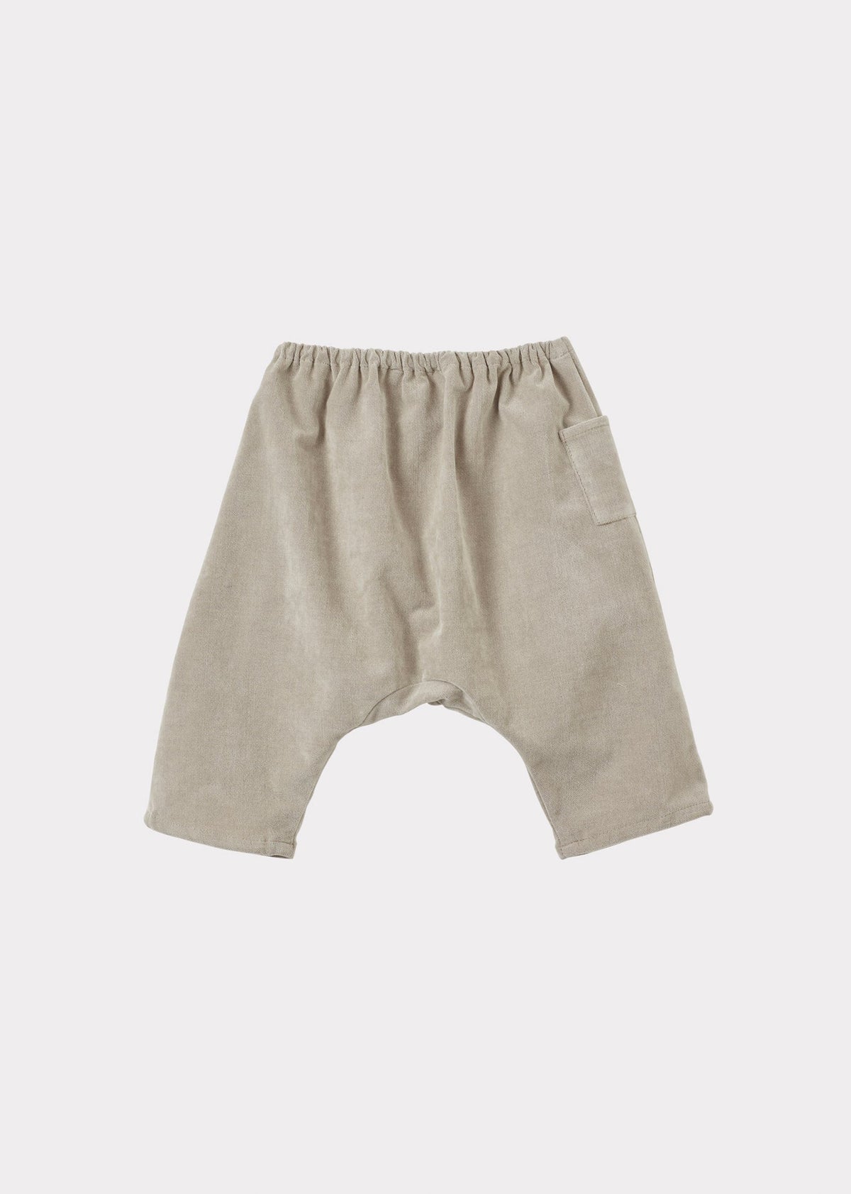 Caramel Luxury Ficus Baby Cotton Mix Trousers - Stone Grey