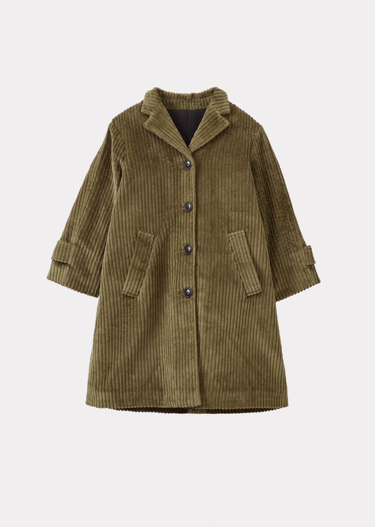 FINLEY CHILDREN'S COTTON CORDUROY COAT - KHAKI