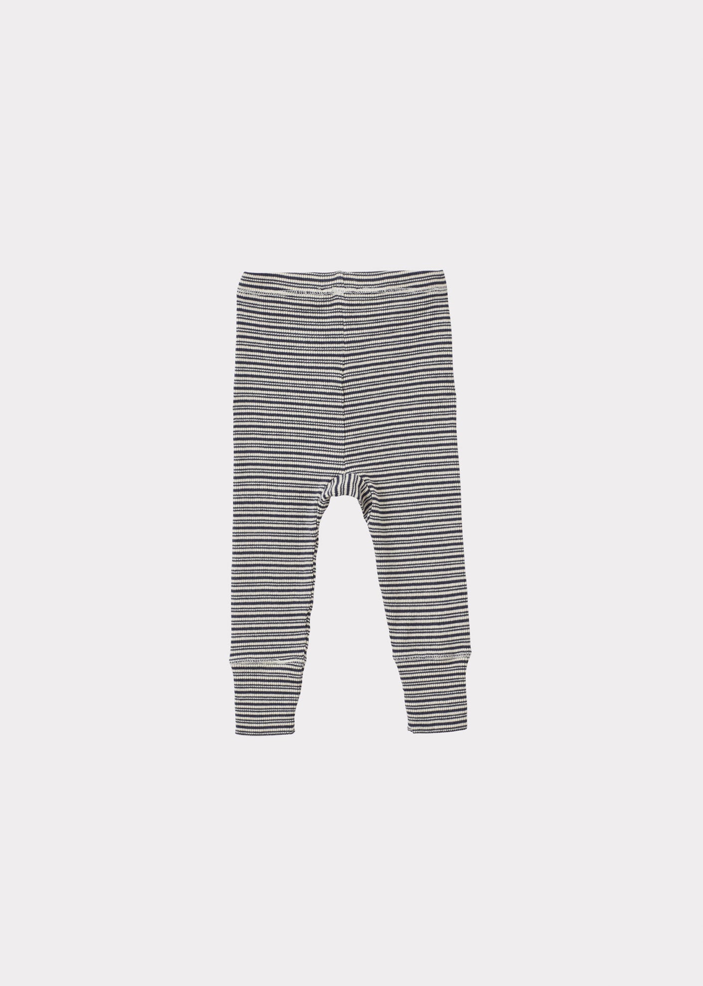 JUDD BABY COTTON LEGGINGS - GREY/ECRU STRIPE