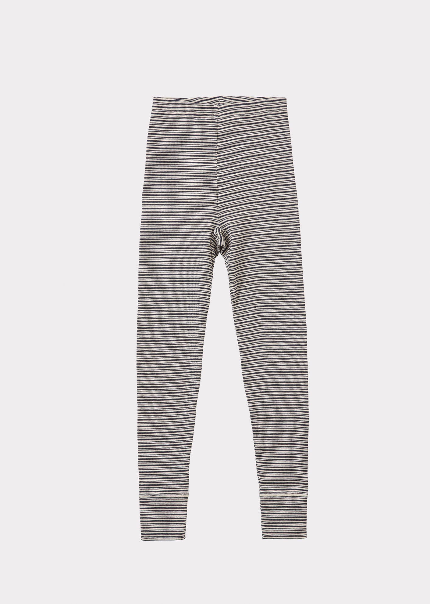 Caramel Luxury Judd Children's Cotton Leggings - Grey / Off-White