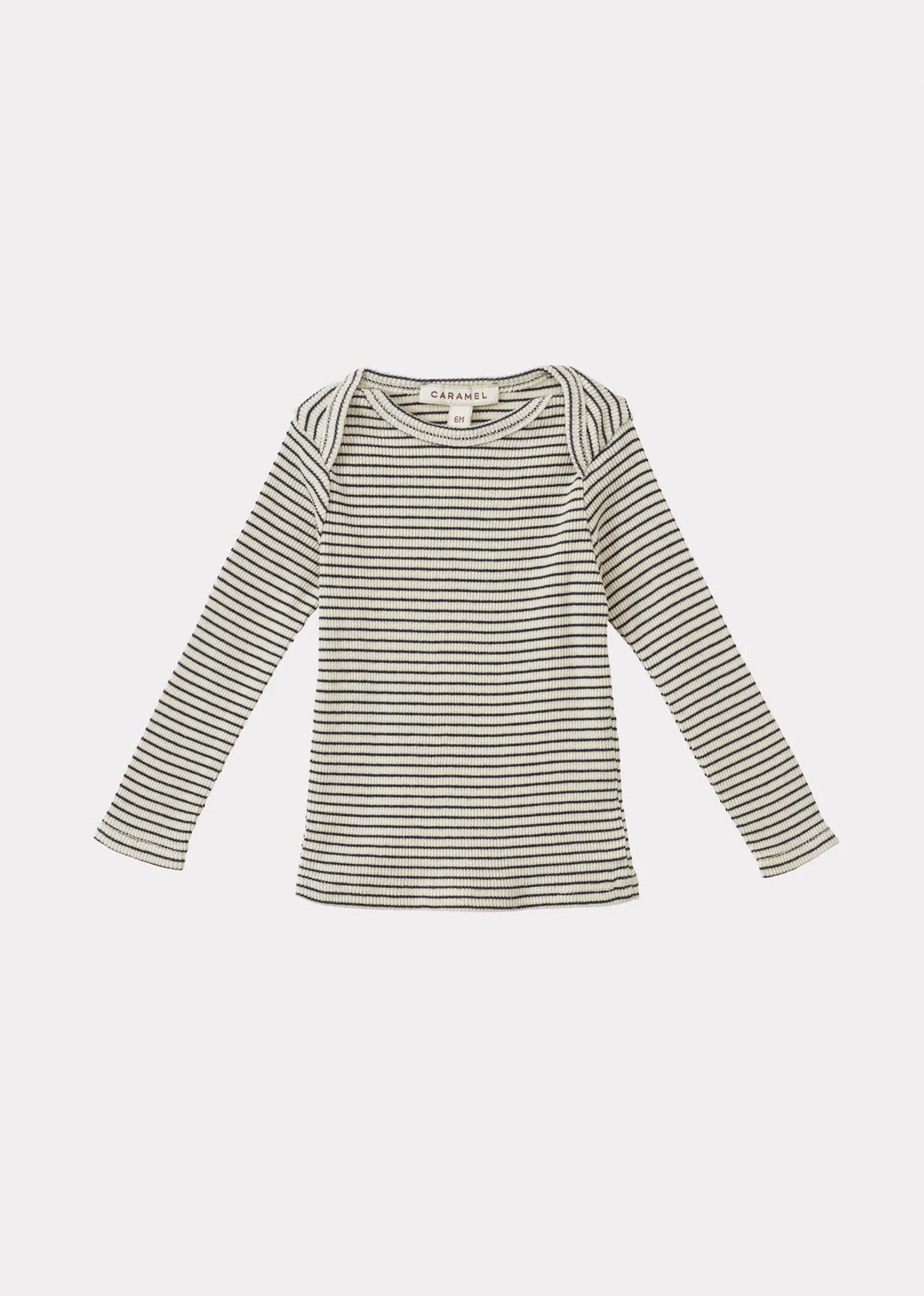 KISHON ベビー Tシャツ - ネイビー／クリーム