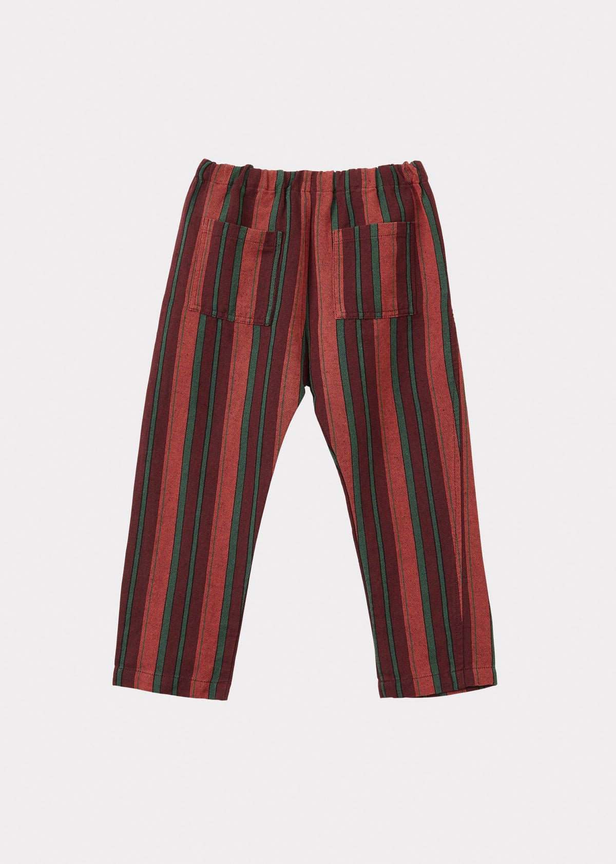 LEDA CHILDREN'S LINEN TROUSERS - MULTI STRIPES