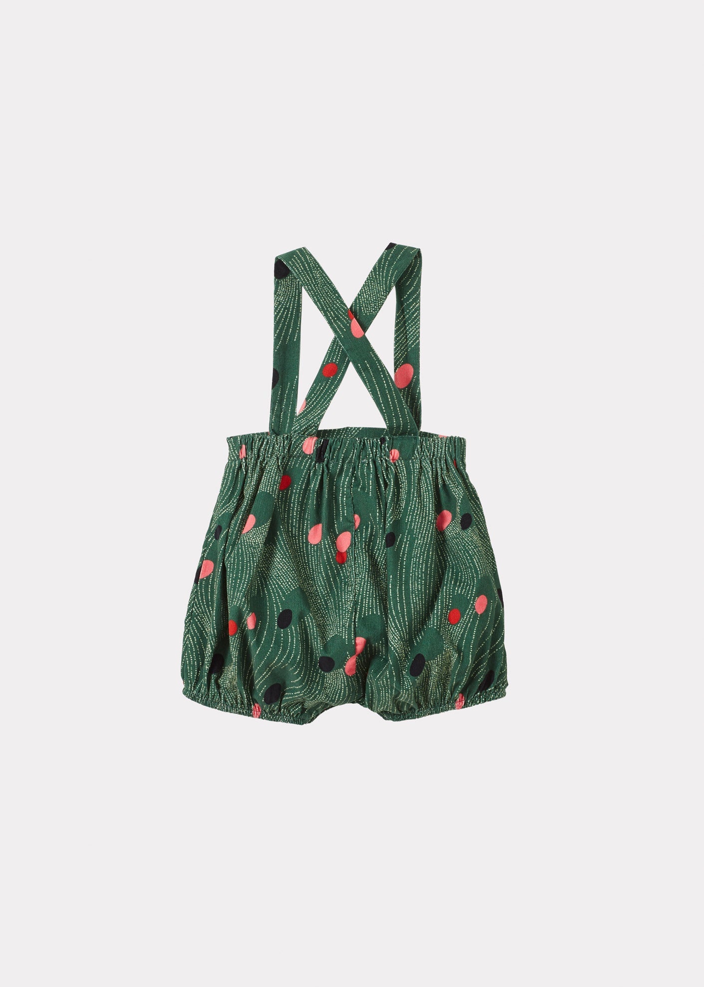 Caramel Luxury Musa Baby Cotton Romper - Green & Multicoloured Print