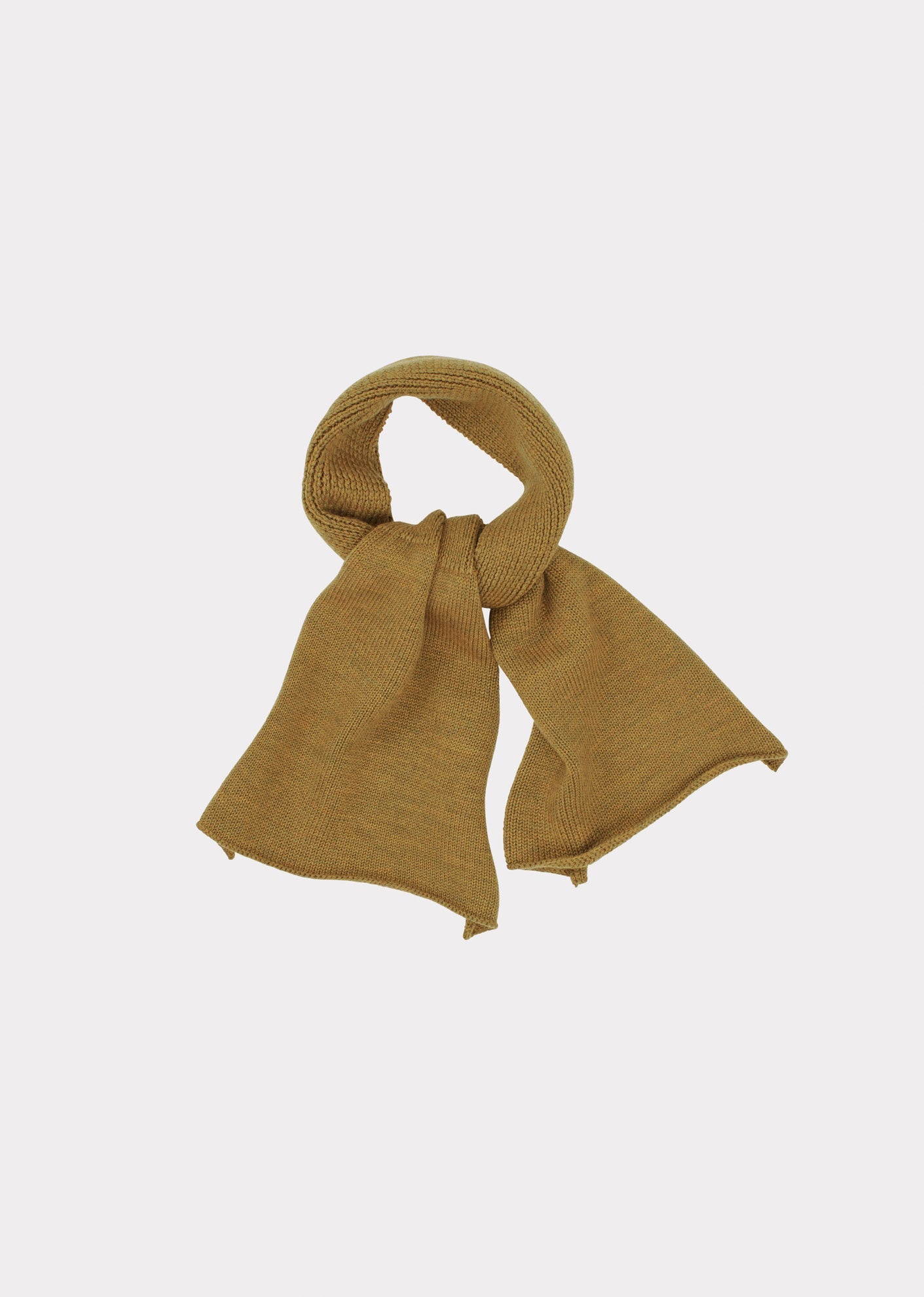 Caramel Luxury Nora Children's Merino Wool Scarf - Orange