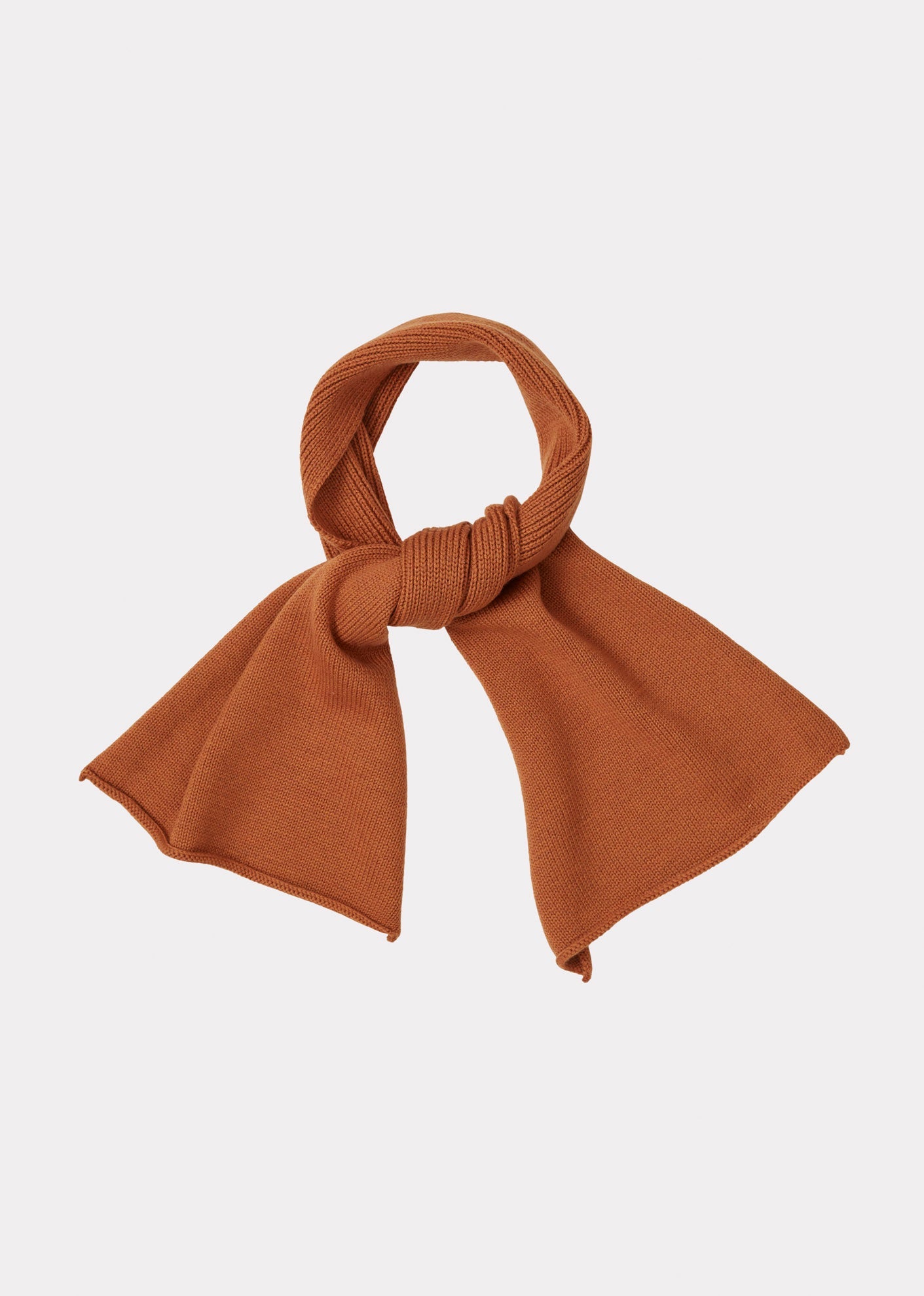 Caramel Luxury Nora Children's Merino Wool Scarf - Red