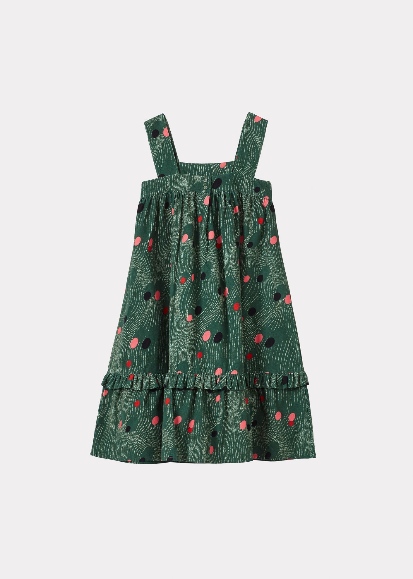 PEONY CHILDREN'S COTTON DRESS - LIBERTY SPACE RAIN