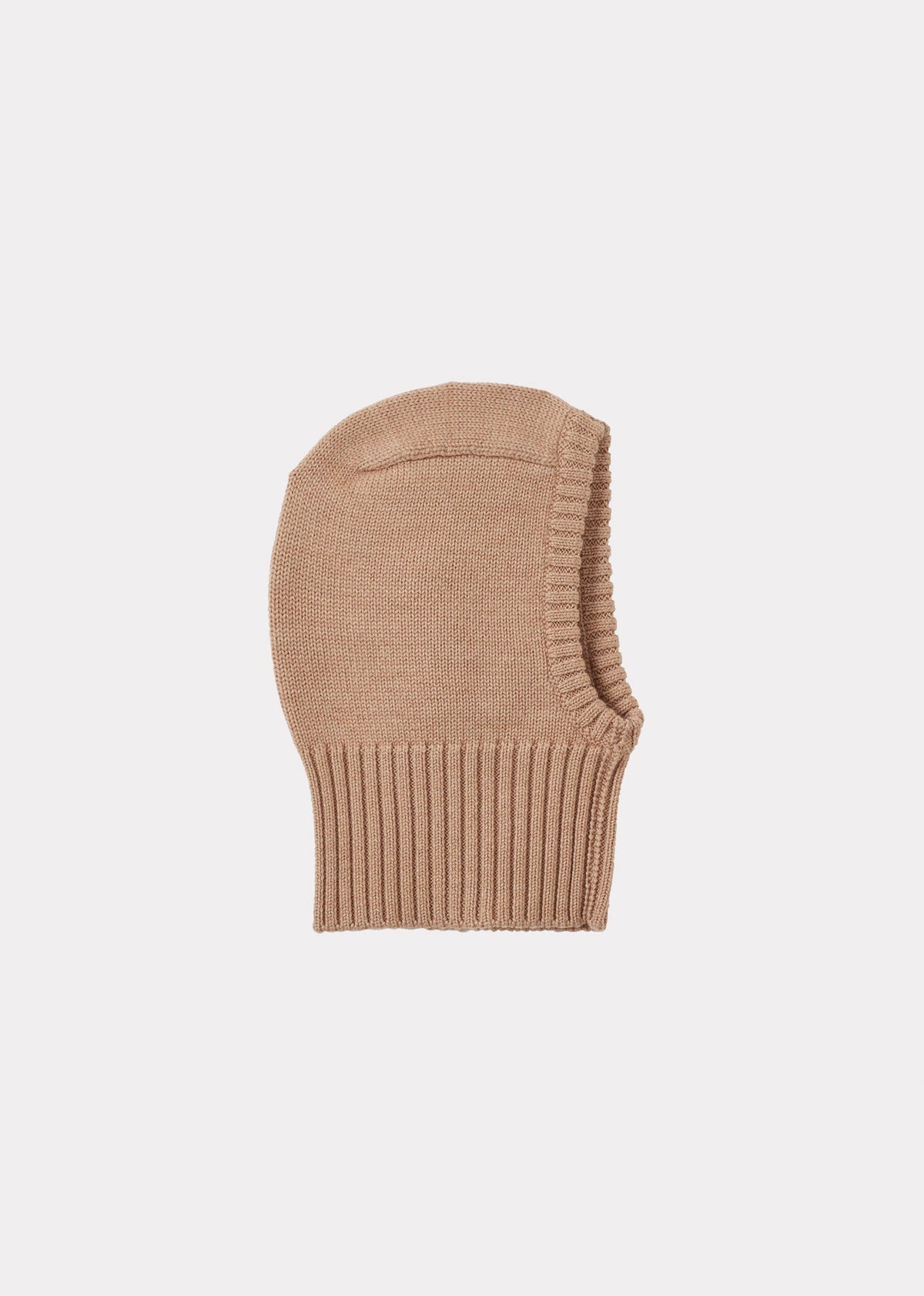 Caramel Luxury Plomo Baby Merino Wool Balaclava - Beige