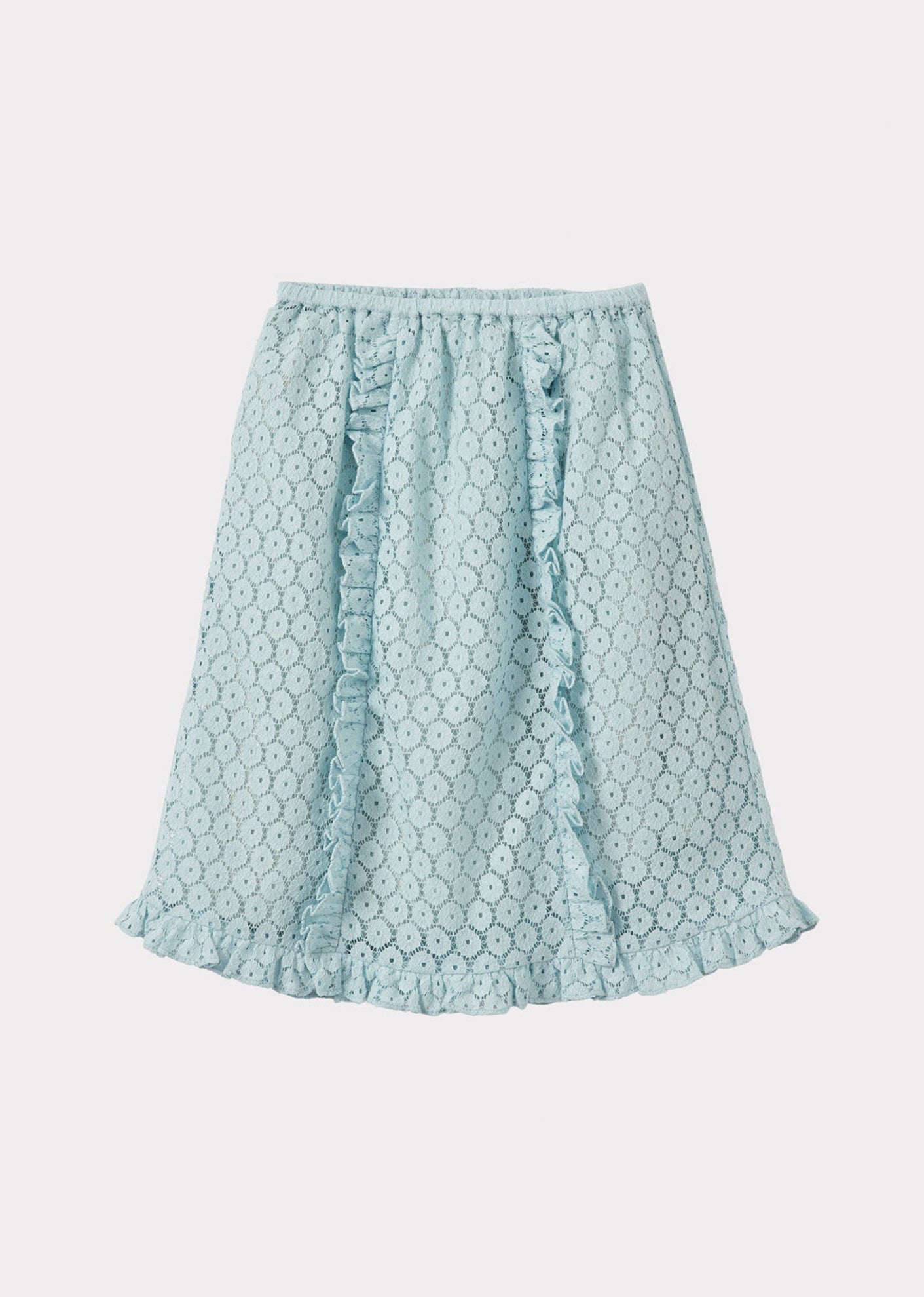 STORK CHILDREN'S COTTON SKIRT - LIGHT BLUE