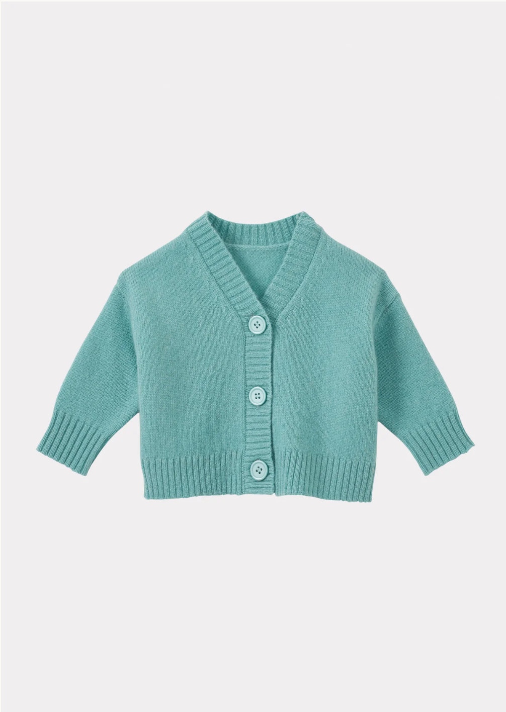 COPPER PARTY BABY CARDIGAN - LAGOON