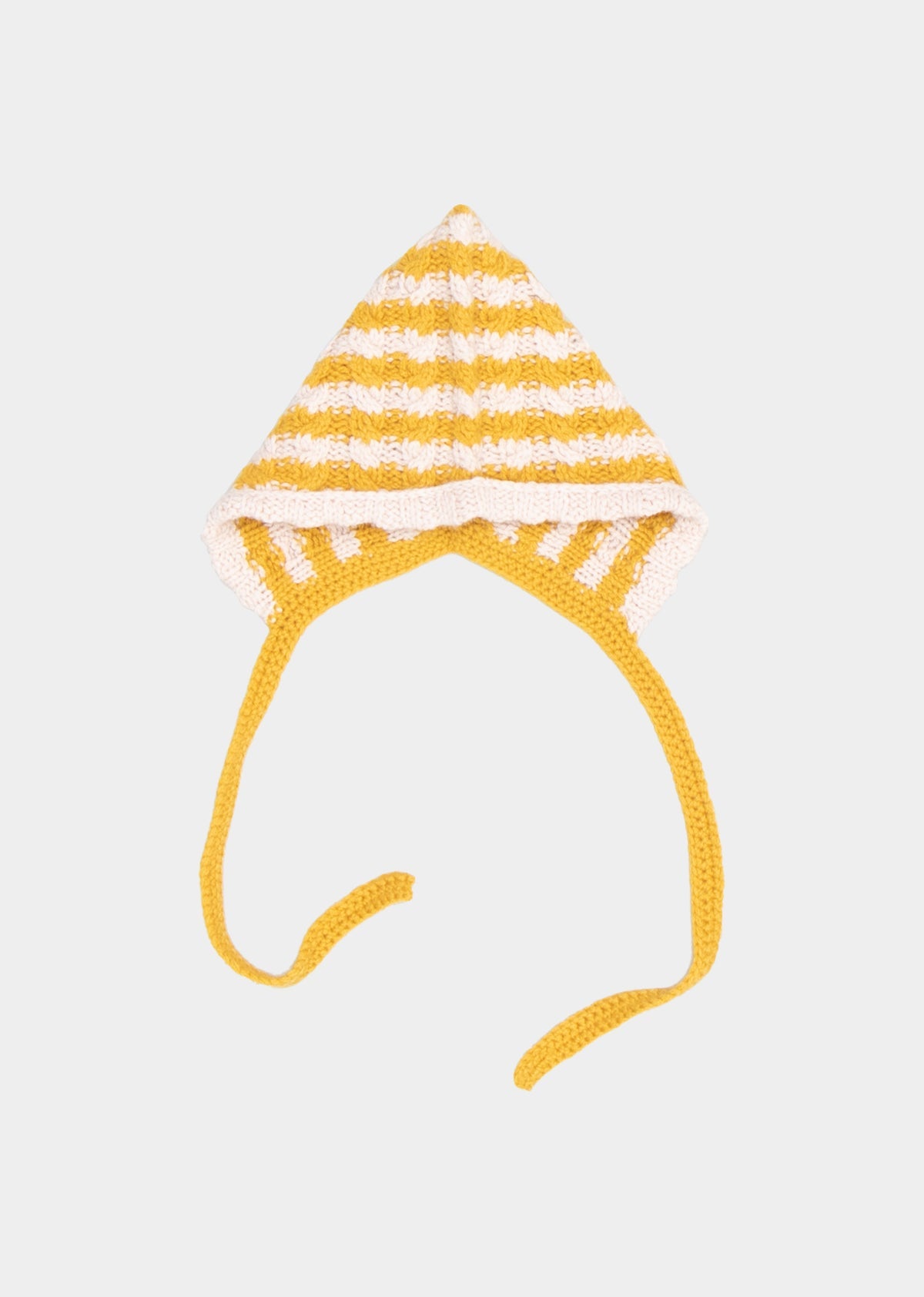 CURLEW BABY BONNET - YELLOW/WHITE