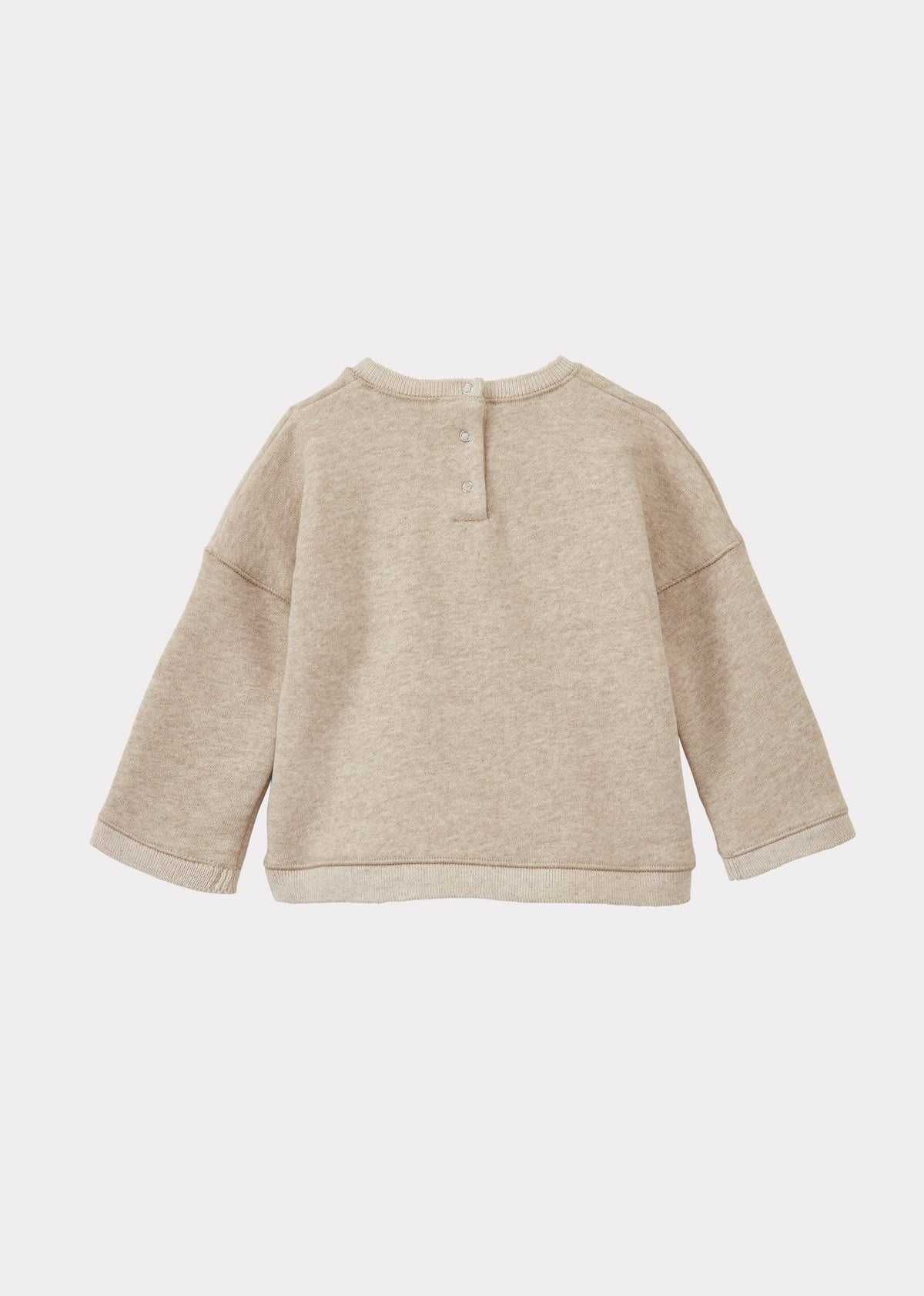 SILAS ベビー コットン長袖Tシャツ – ストーン