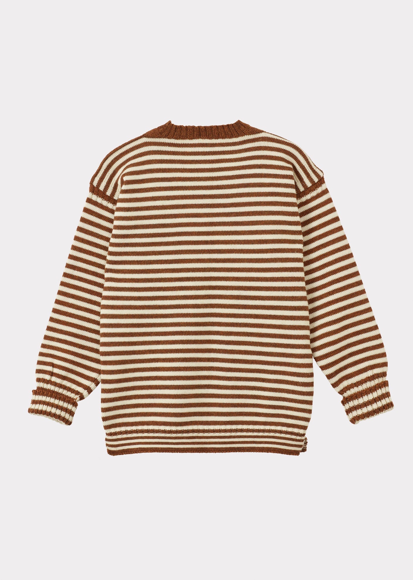 GUERNSEY STRIPE KNIT - CINNAMON STRIPE