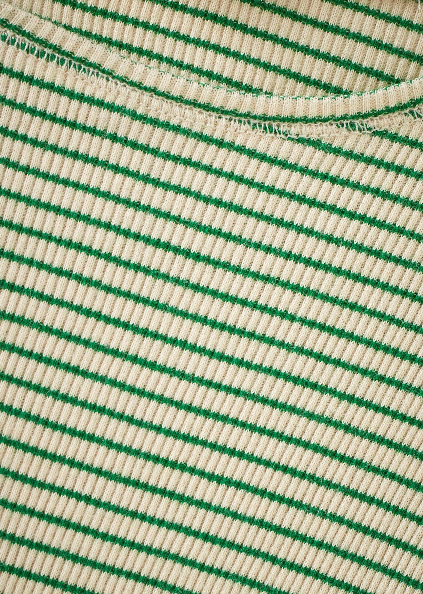 KISHON T-SHIRT - EMERALD GREEN/CREAM